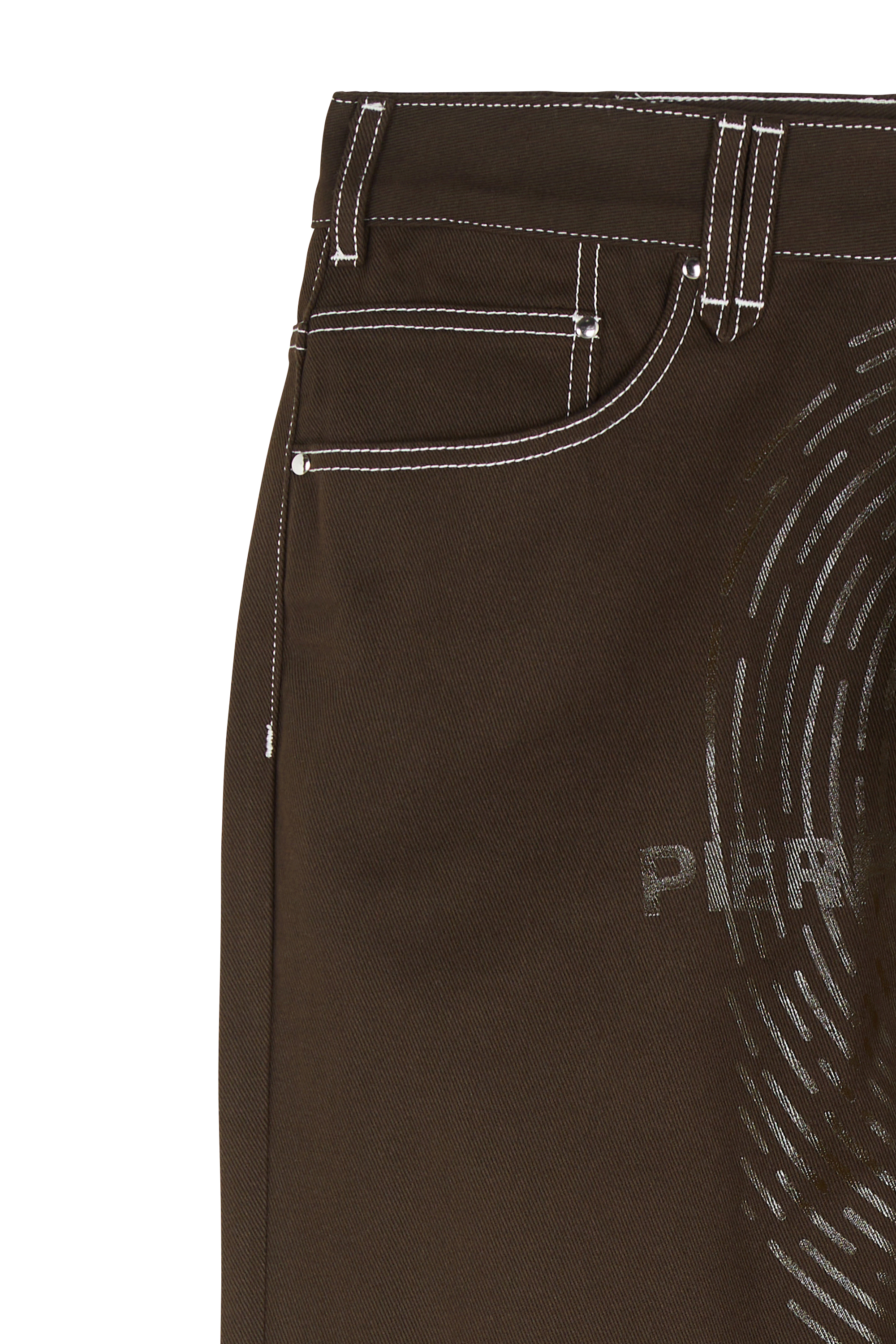 Jeans Fingerprint PIERRE BASSENE WORLD Marron