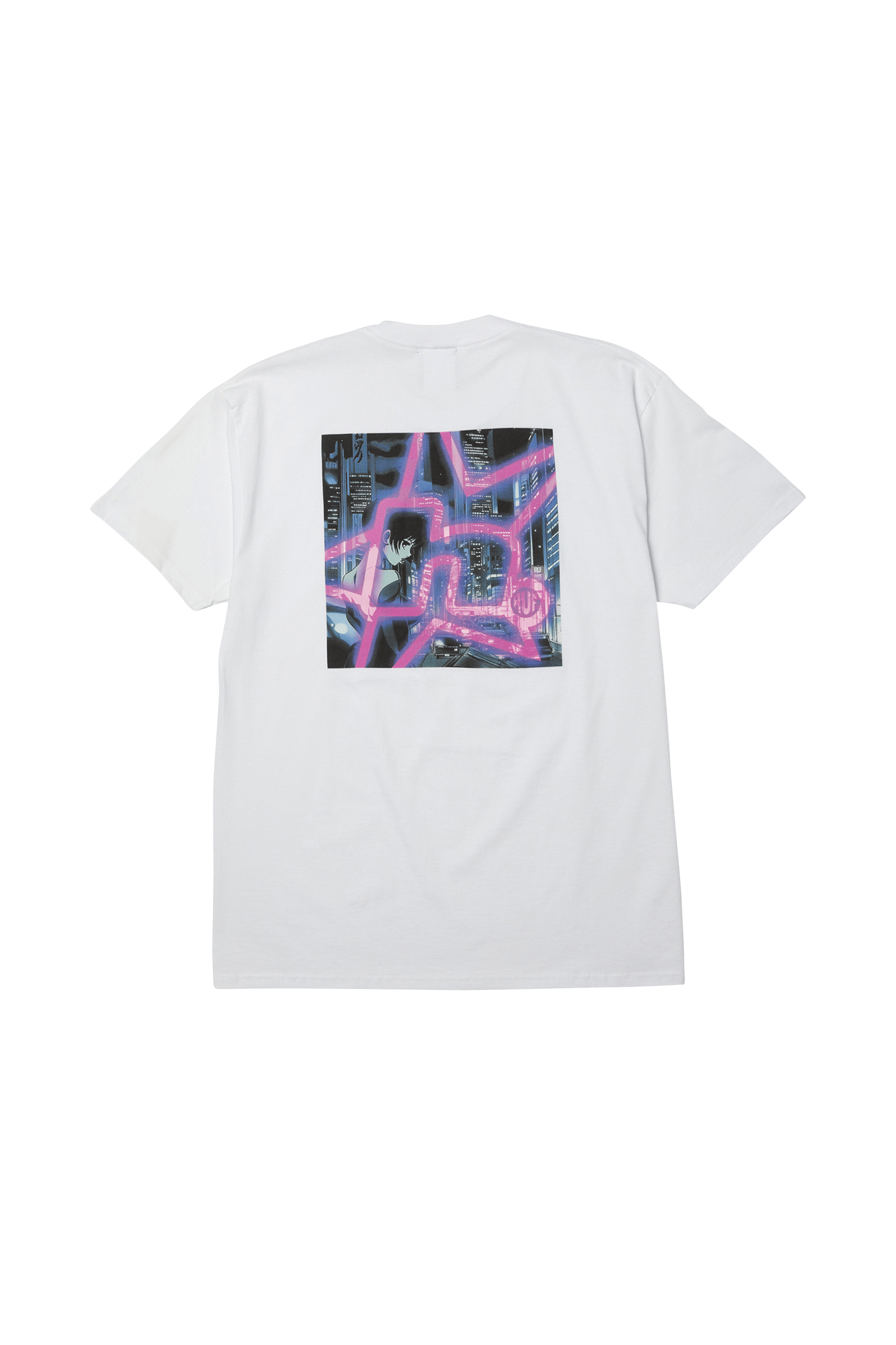Regular-fit round-neck cotton T-shirt | White HUF Men