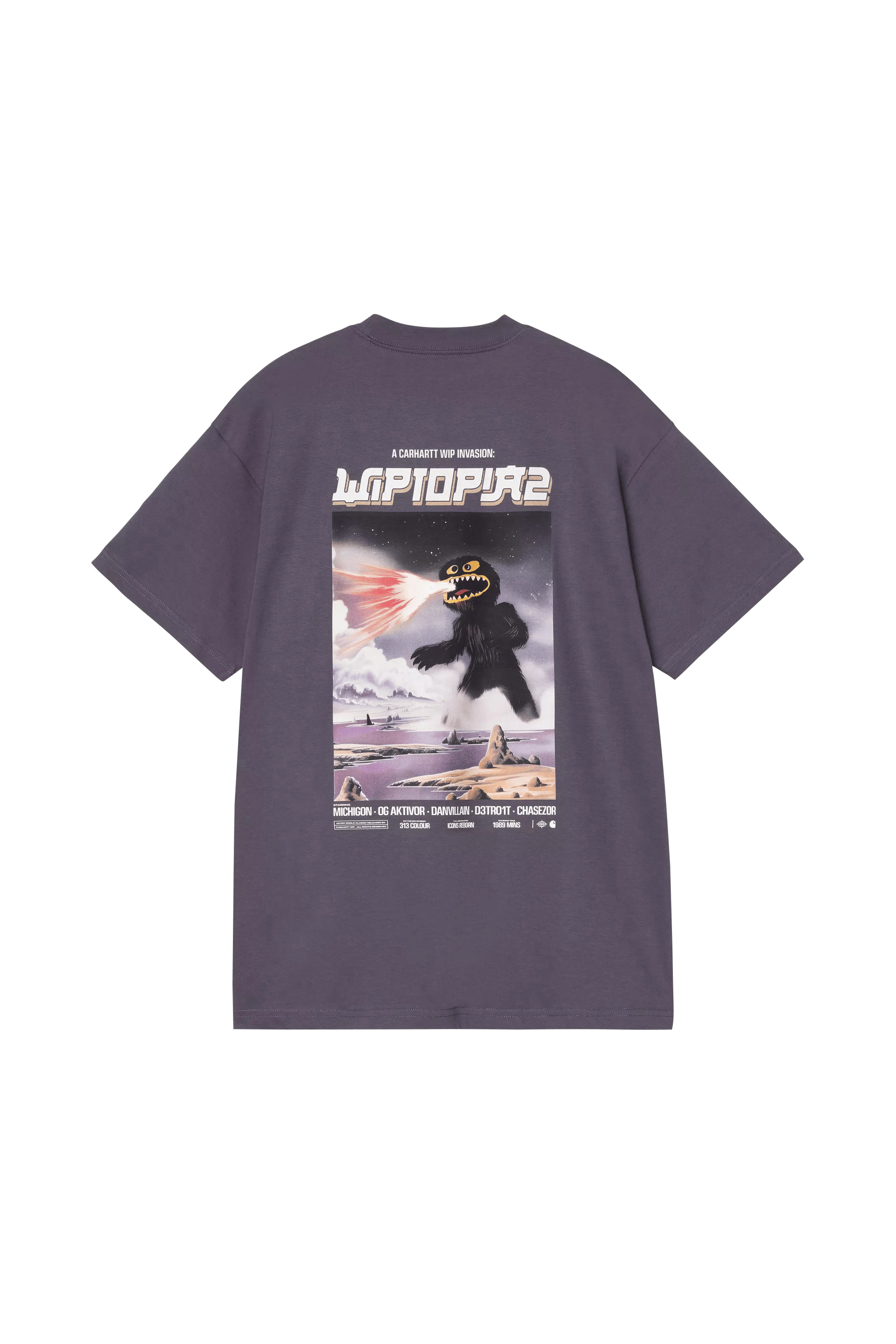 Regular-fit round-neck cotton T-shirt | Purple CARHARTT WIP Men