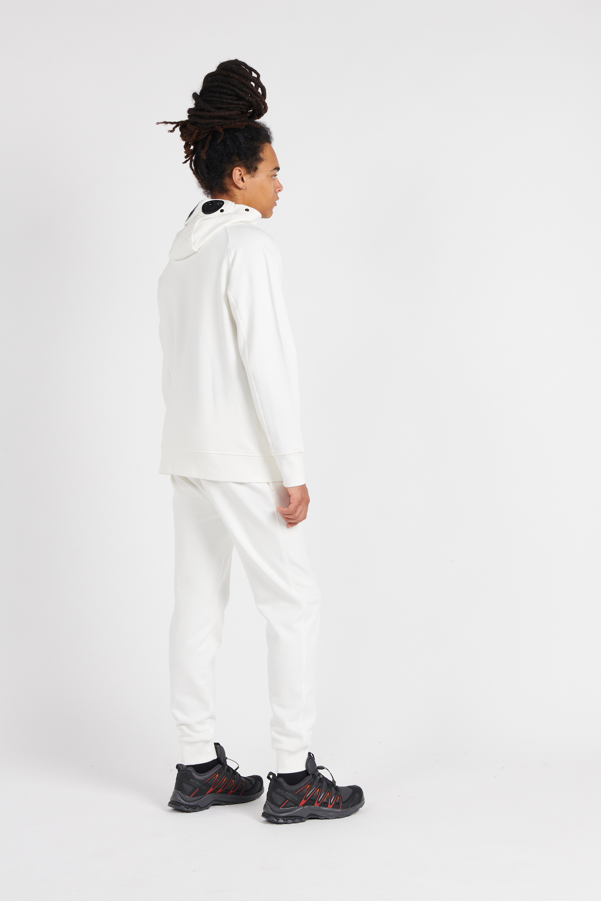 Hoodie zippée Blanc