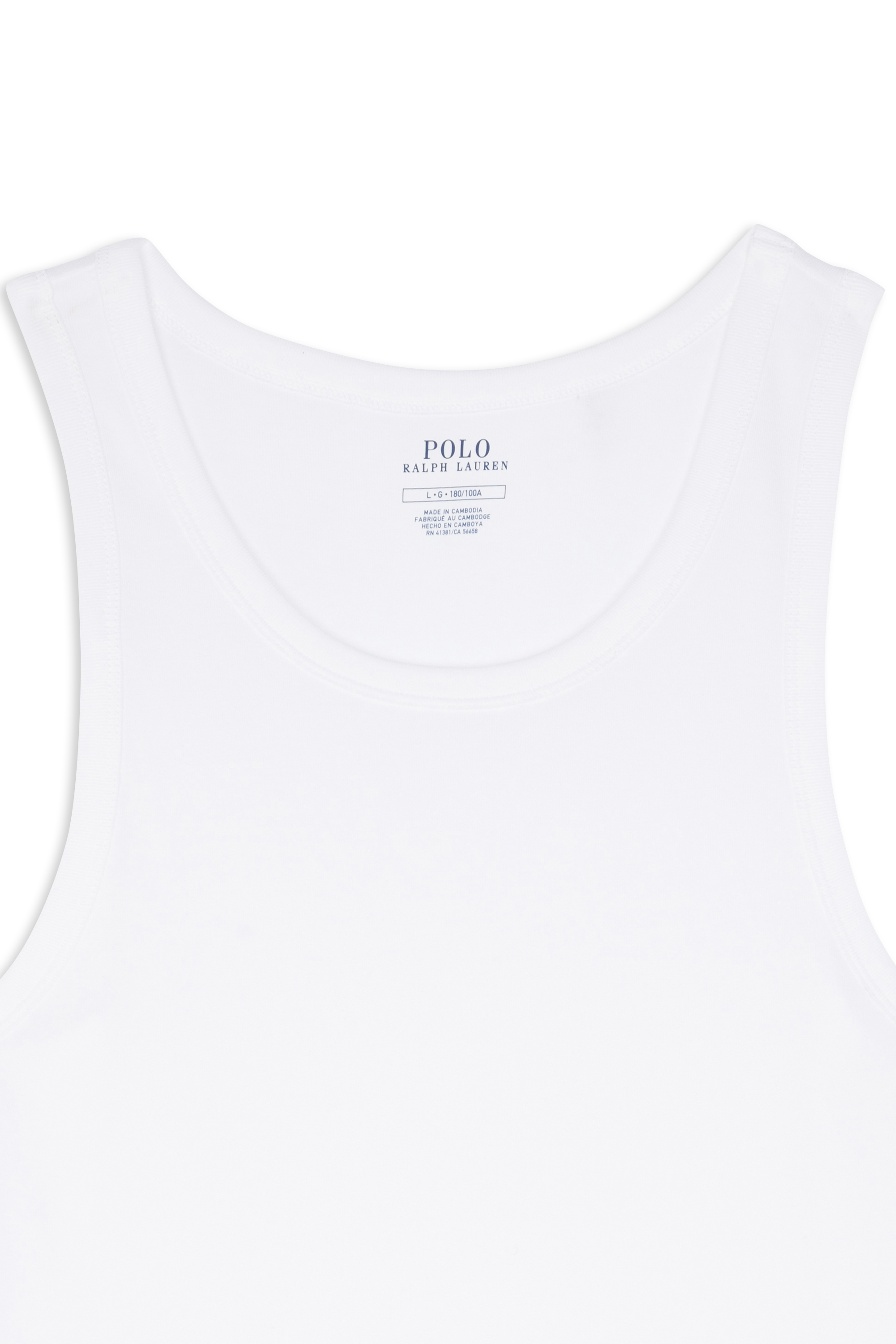 Set of 2 classic tank tops White