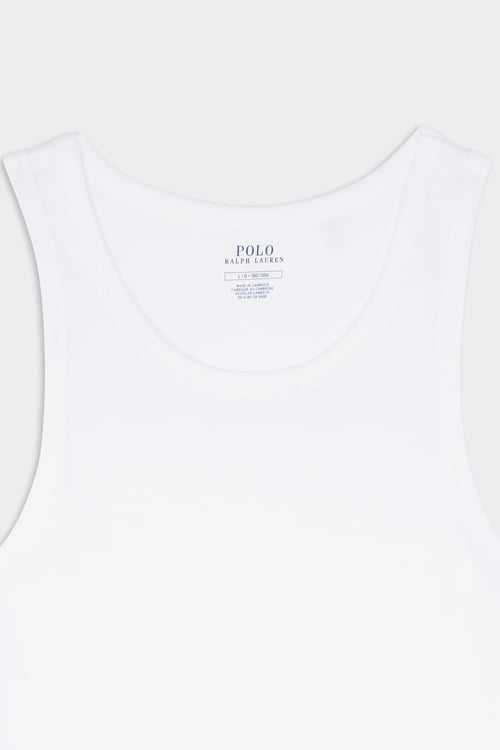 POLO RALPH LAUREN  Lot de 2 débardeurs classiques Blanc