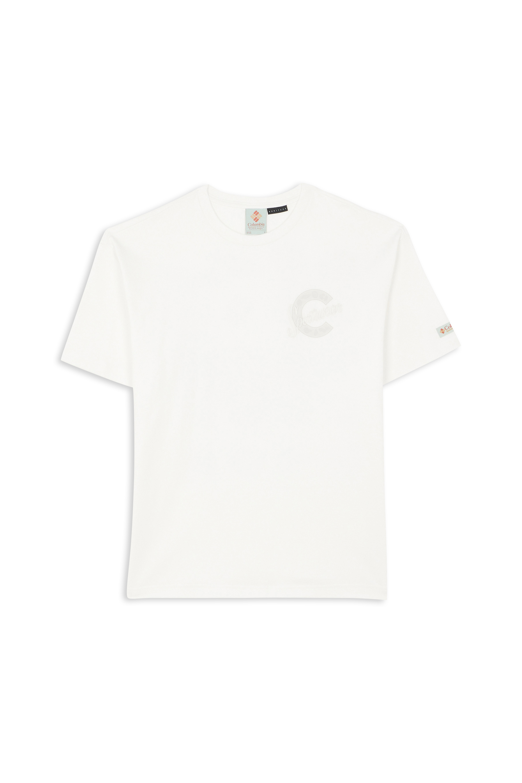 Regular-fit round-neck cotton T-shirt White
