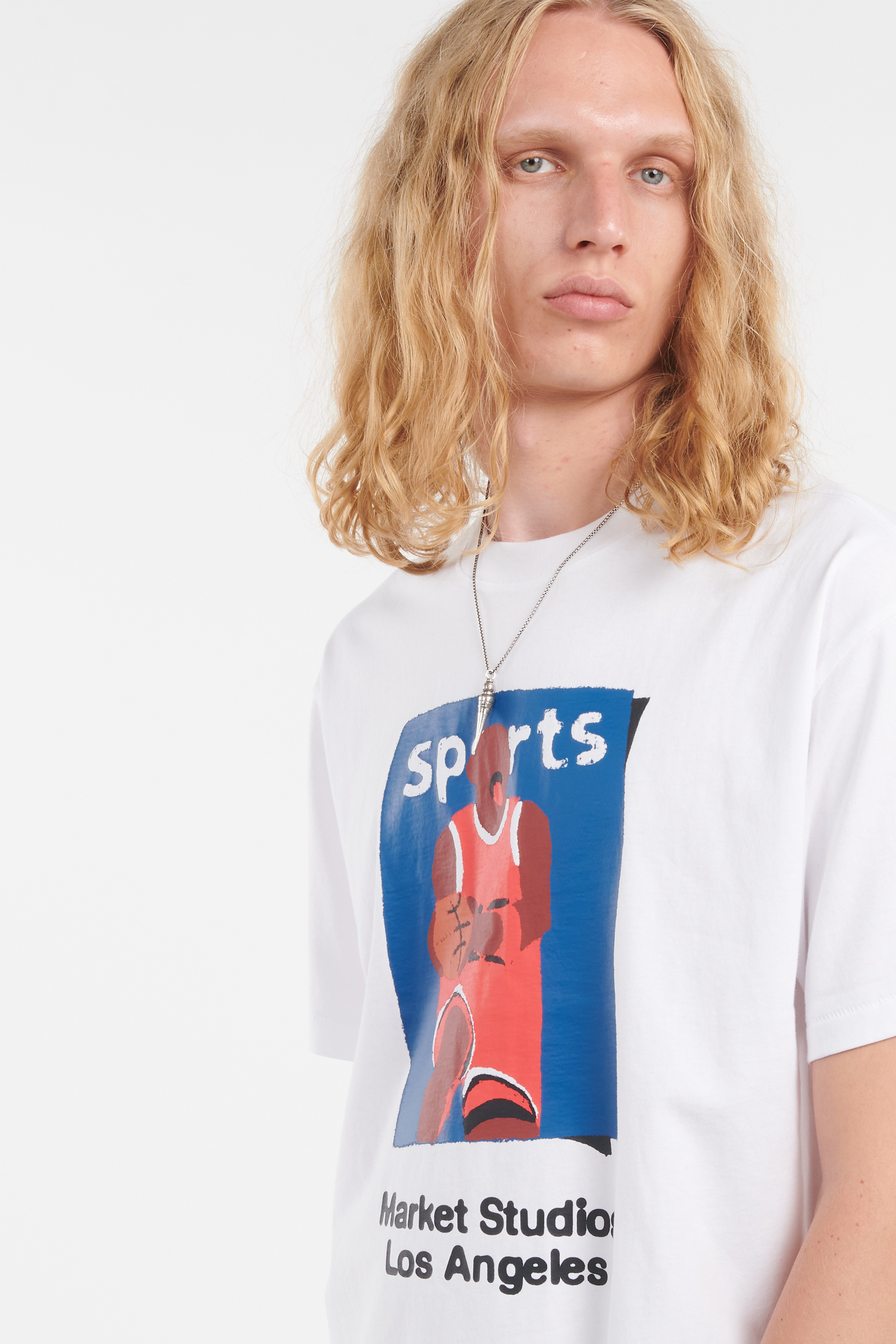 Regular-fit round-neck cotton T-shirt White