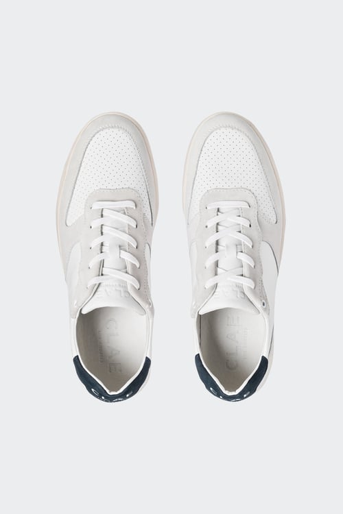 CLAE Baskets basses en cuir Blanc