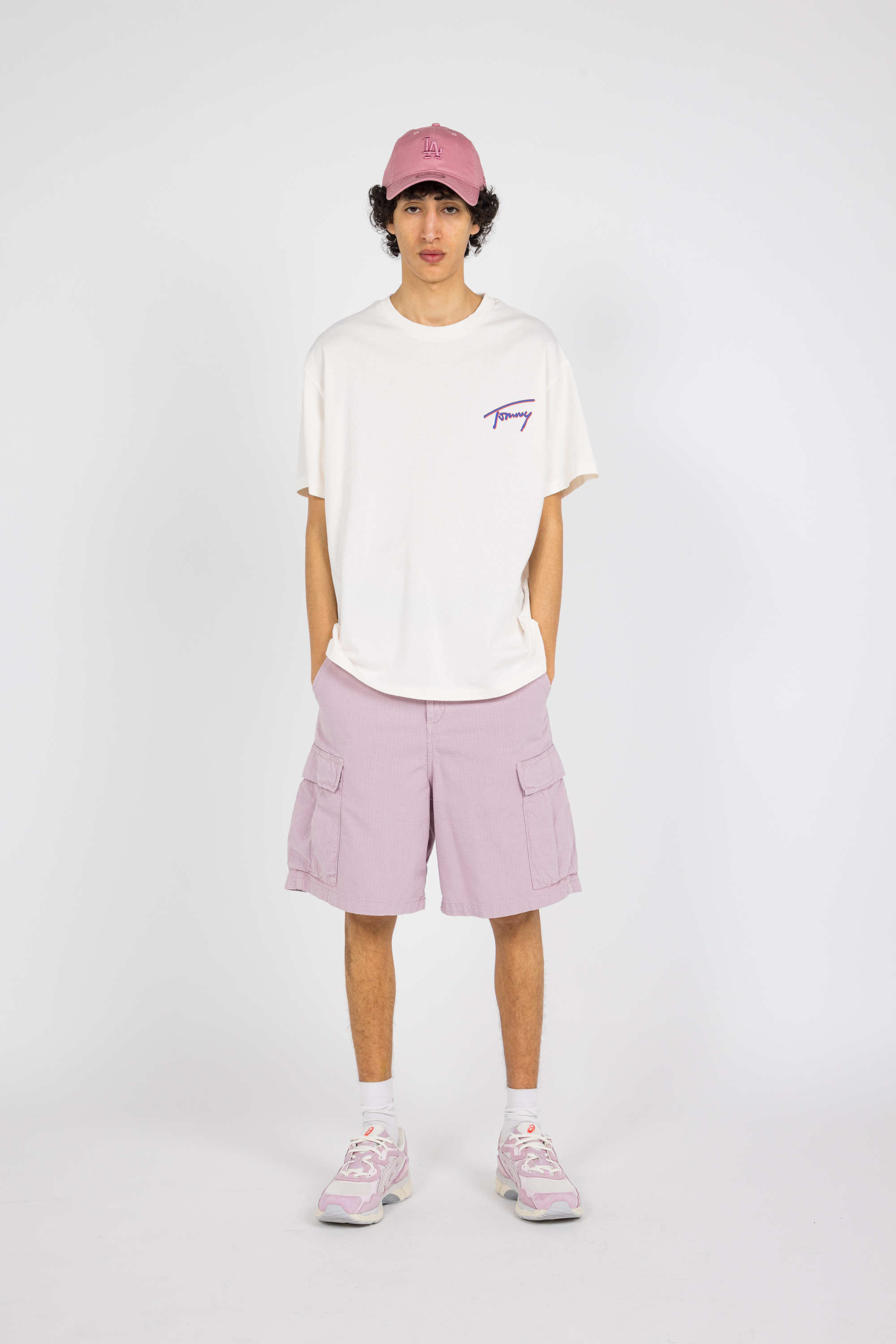 Regular-fit round-neck cotton T-shirt White
