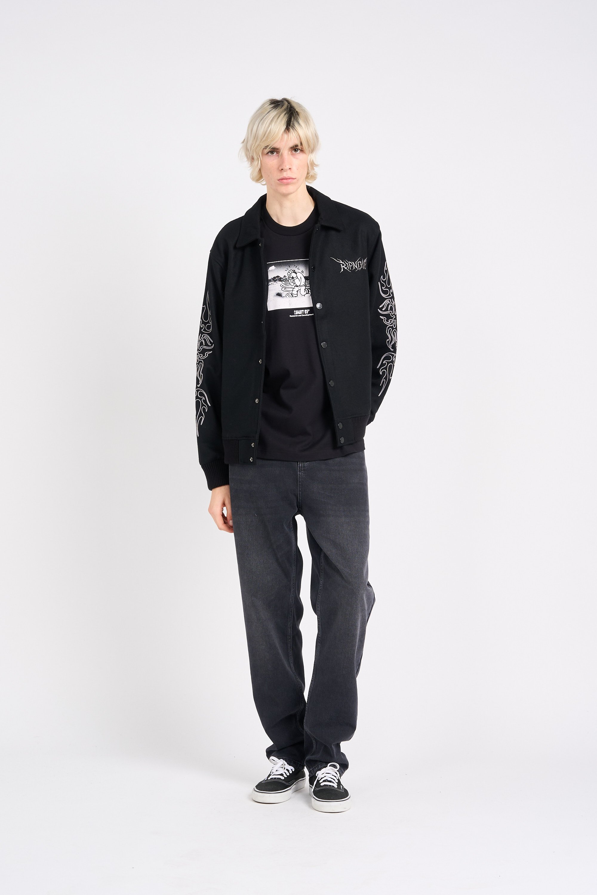 Jacket Volt Varsity Black Ripndip - Men | Citadium