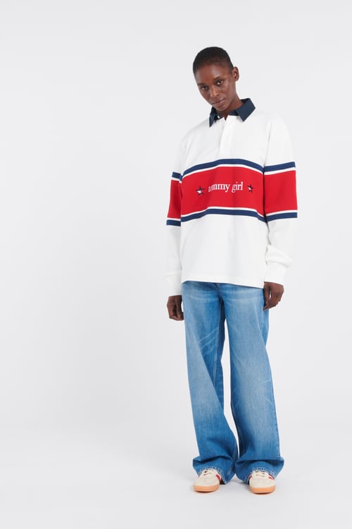 TOMMY JEANS Polo Blanc
