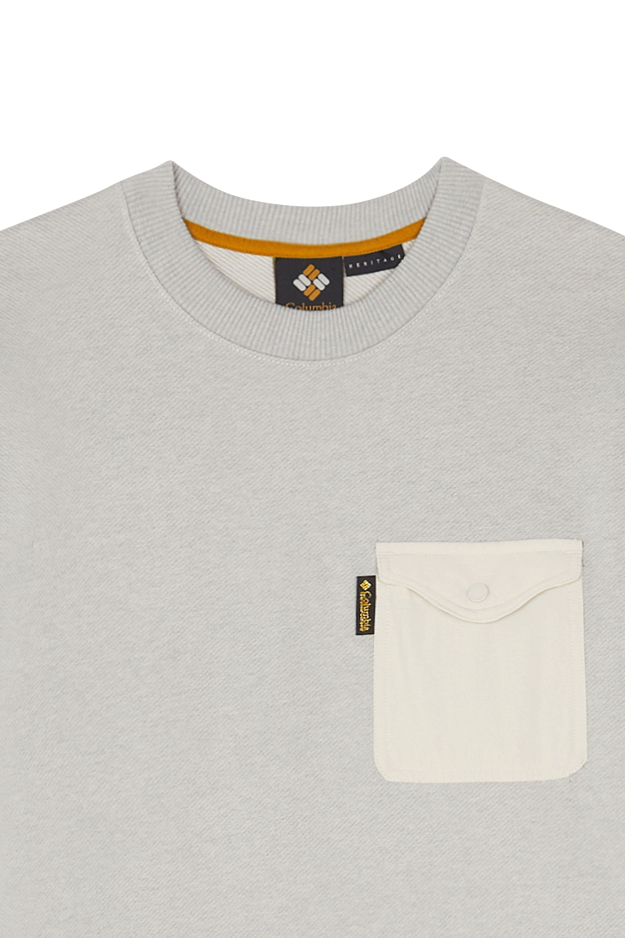 Regular-fit round-neck cotton T-shirt Beige