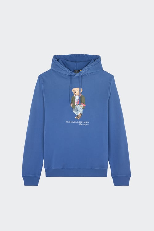 Polo - Hoodie - Taille M Bleu