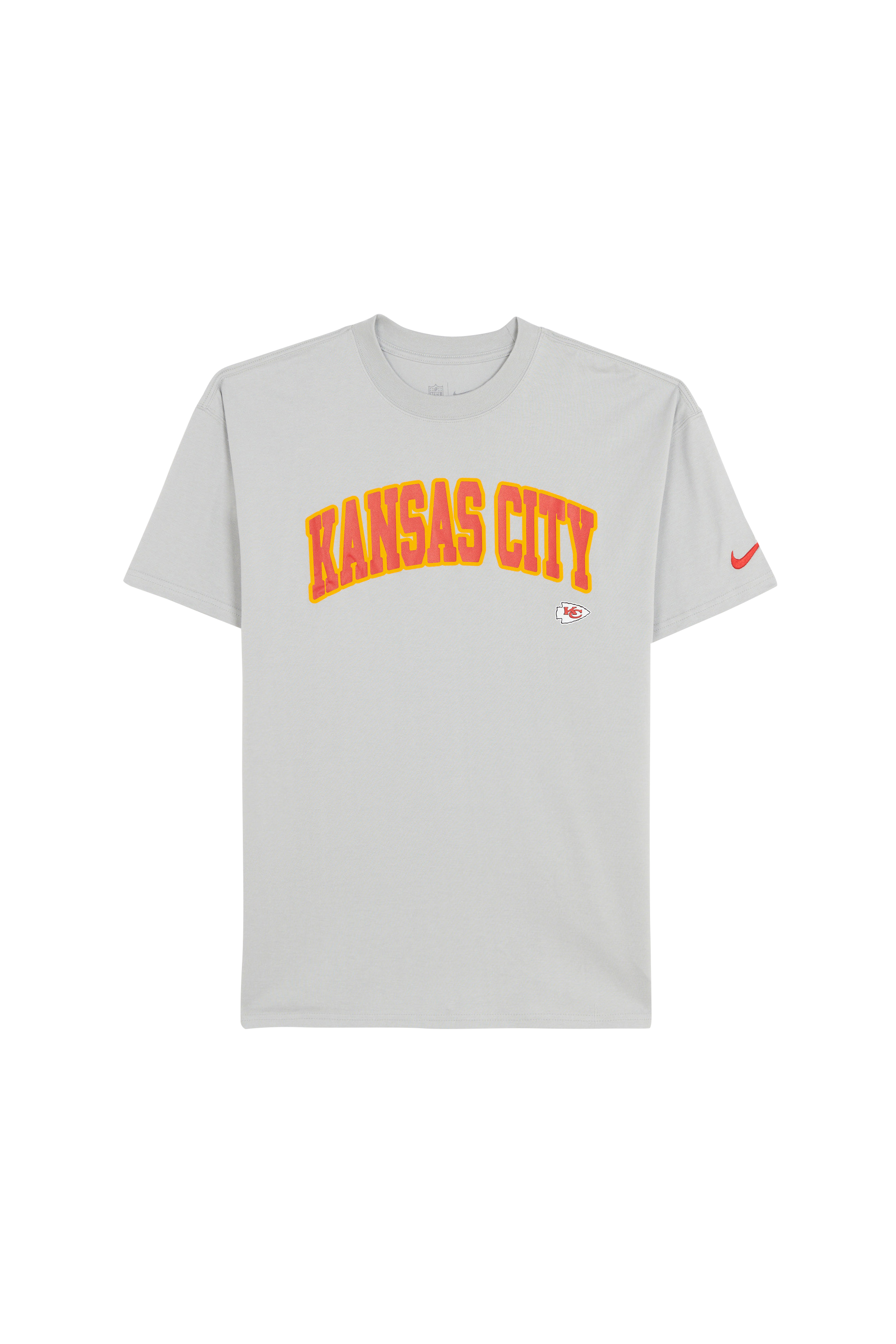 Regular-fit round-neck cotton T-shirt Grey