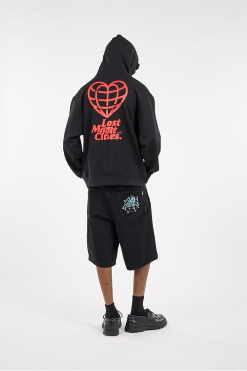 LOST MANAGEMENT CITIES Hoodie Noir