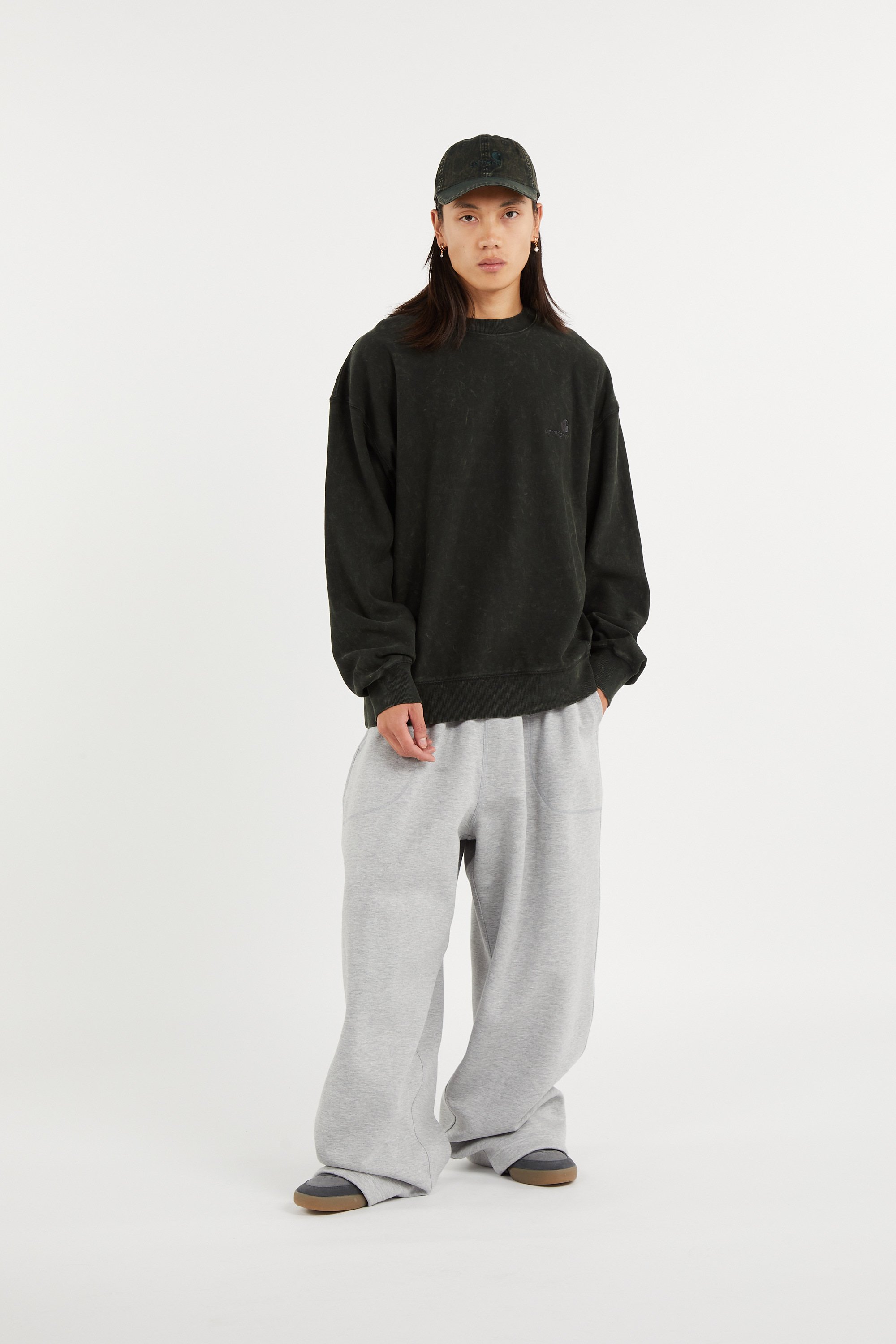 Men?s Storm 96 LO fabric and leather sneakers | Grey ADIDAS Men