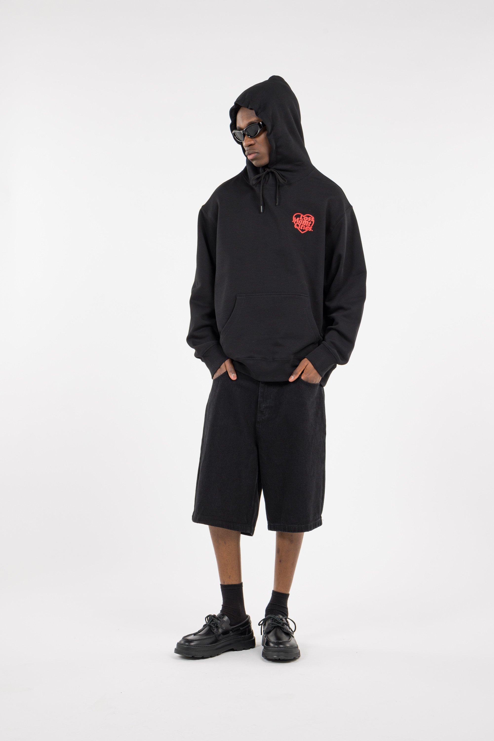 Hoodie LOST MANAGEMENT CITIES Noir