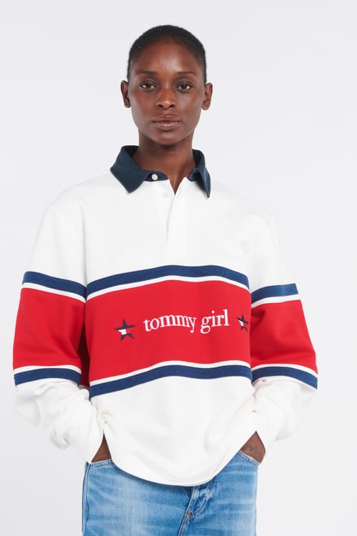 TOMMY JEANS Polo Blanc