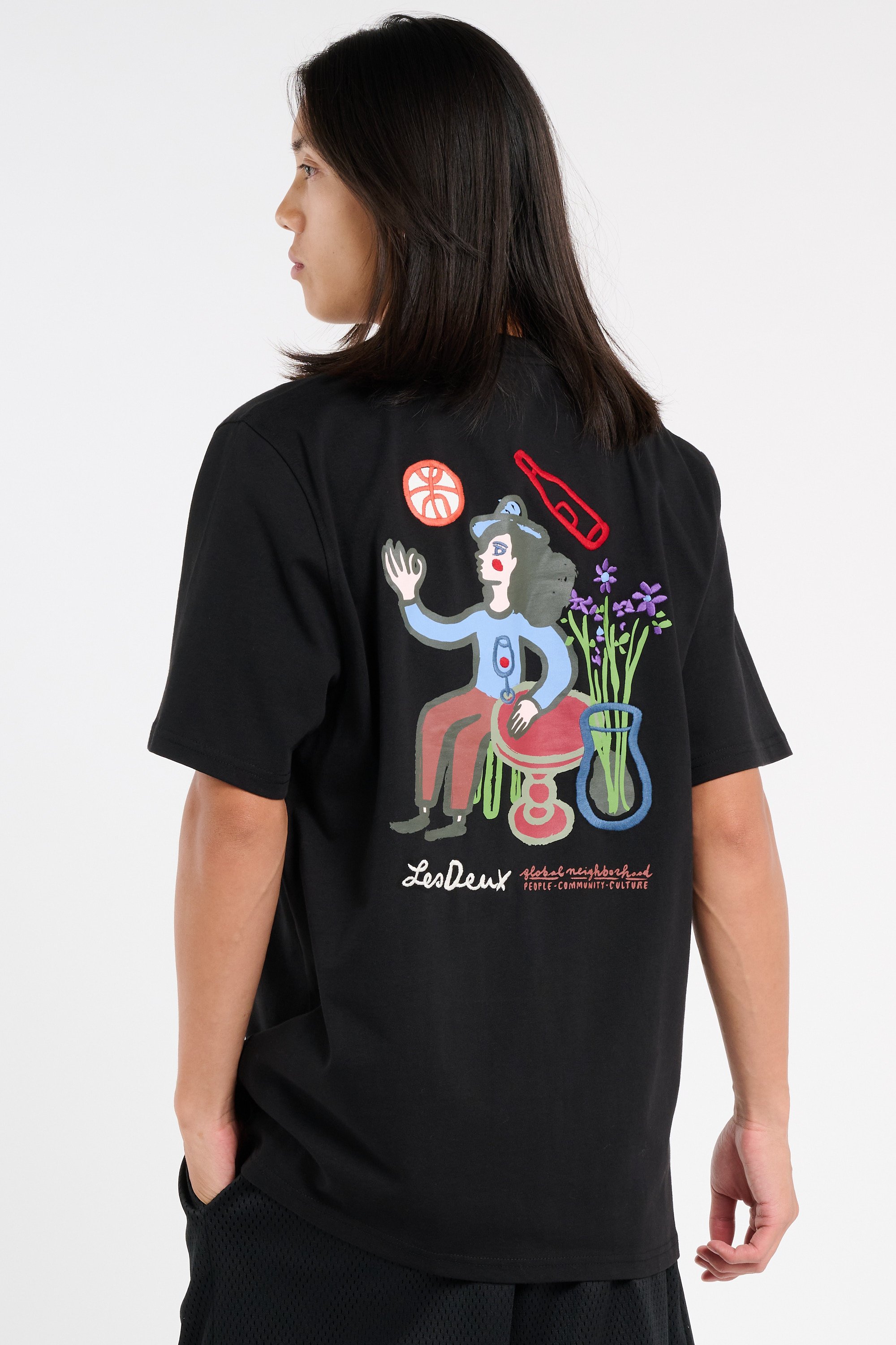 T-shirt | Noir LES DEUX Homme