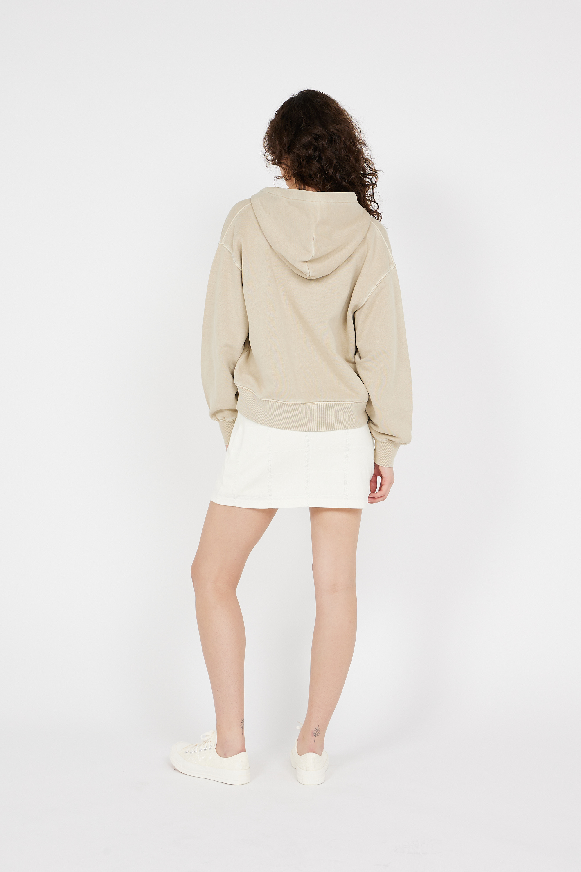 Zip-up hoodie Beige