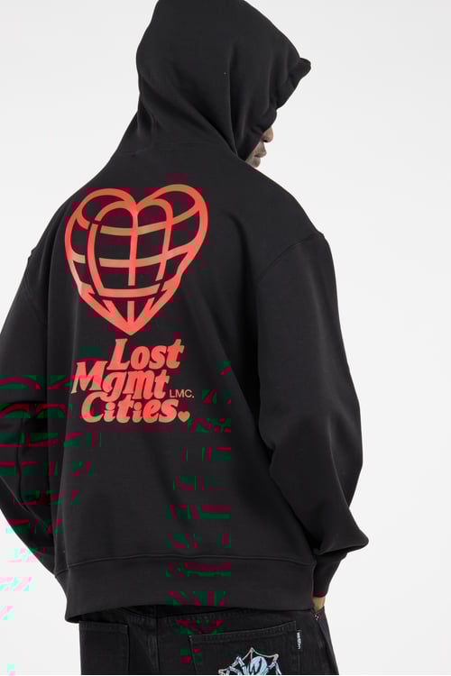 LOST MANAGEMENT CITIES Hoodie Noir