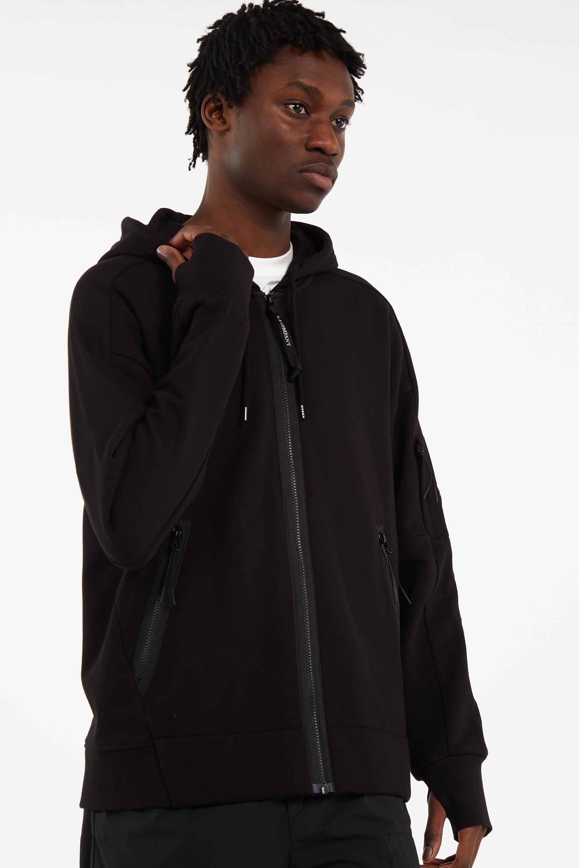 Hoodie zippée Noir
