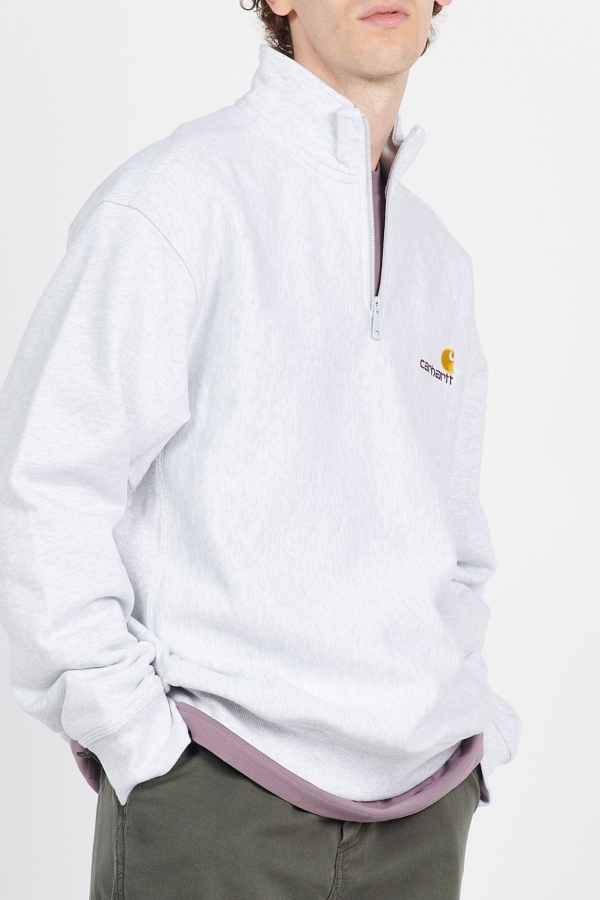 Zip-up sweatshirt | Grey CARHARTT WIP Men