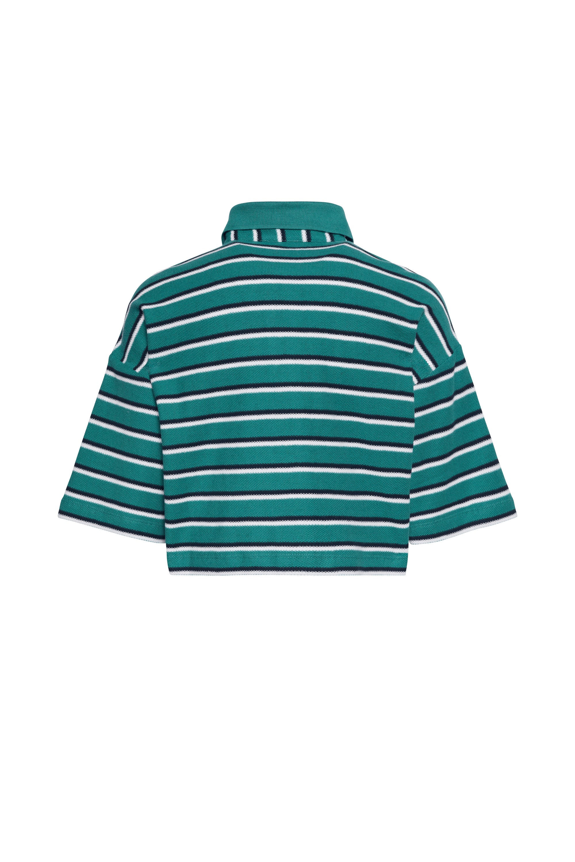 Polo court rayé | Vert CALVIN KLEIN Femme