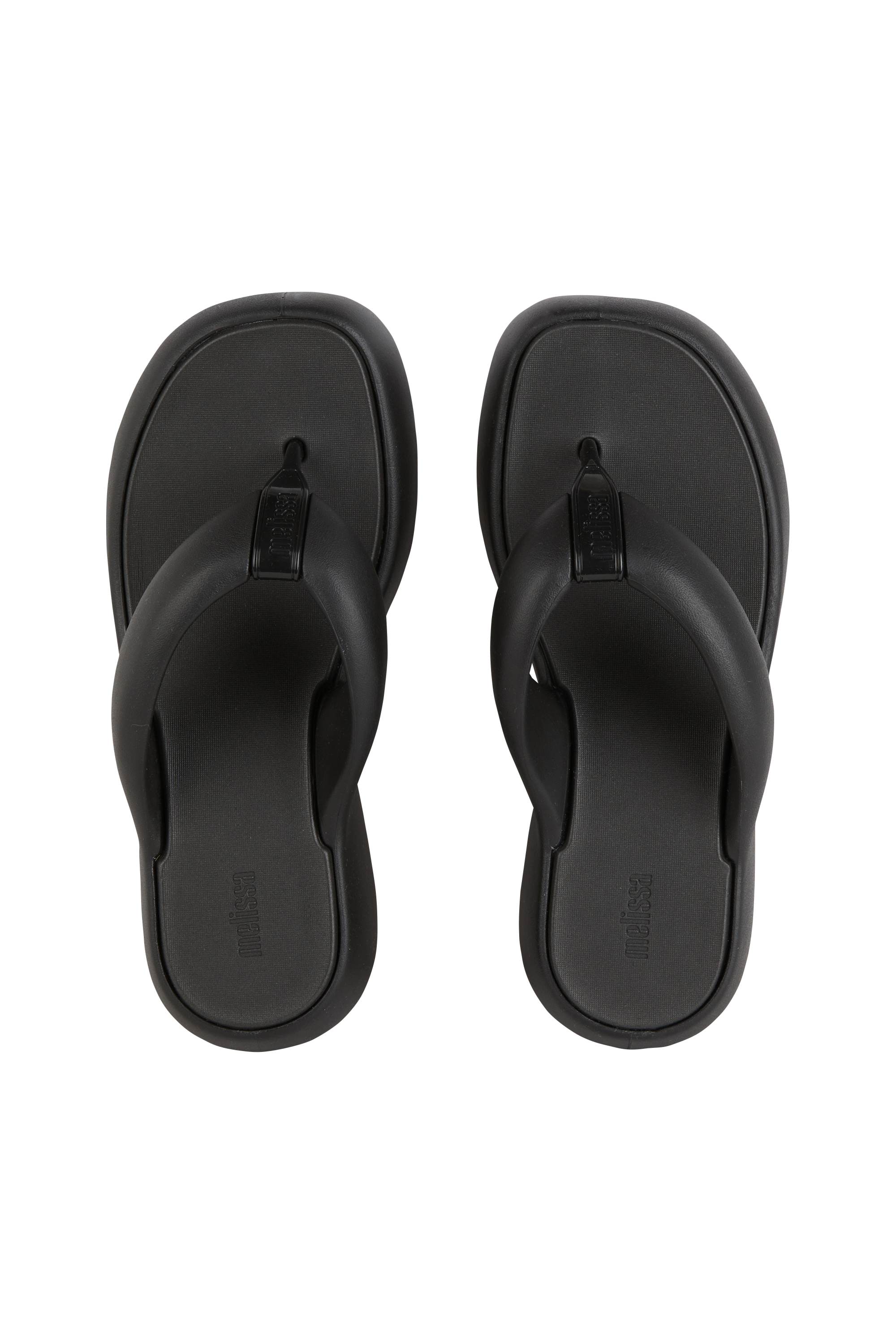 Flat furry sheepskin sandals Black