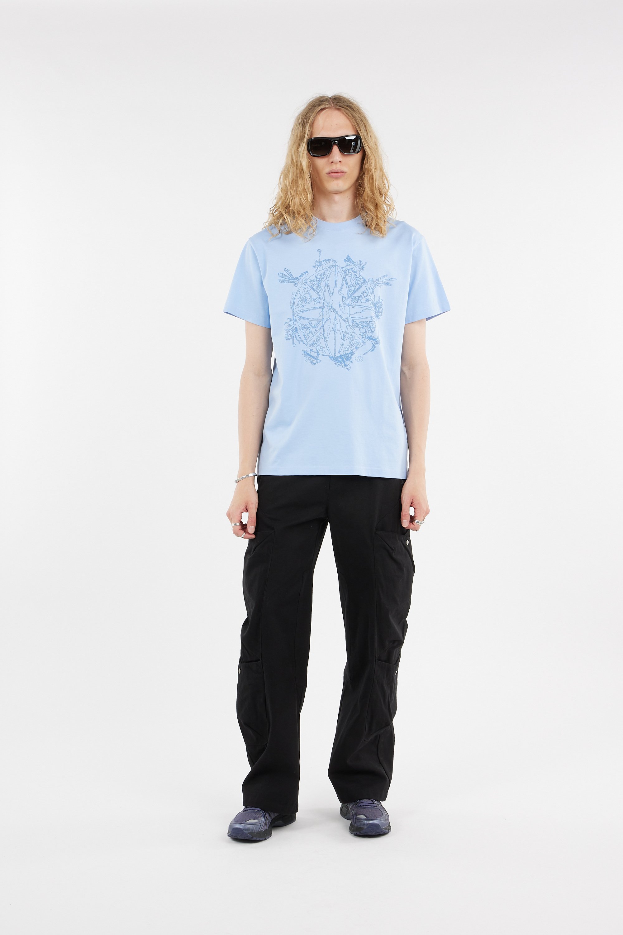 【SAN SAN GEAR】 CORDYCEPS T-SHIRT [BLUE] SAN SAN GEAR] CORDYCEPS T-SHIRT [BLUE] 正規品 韓国ブランド