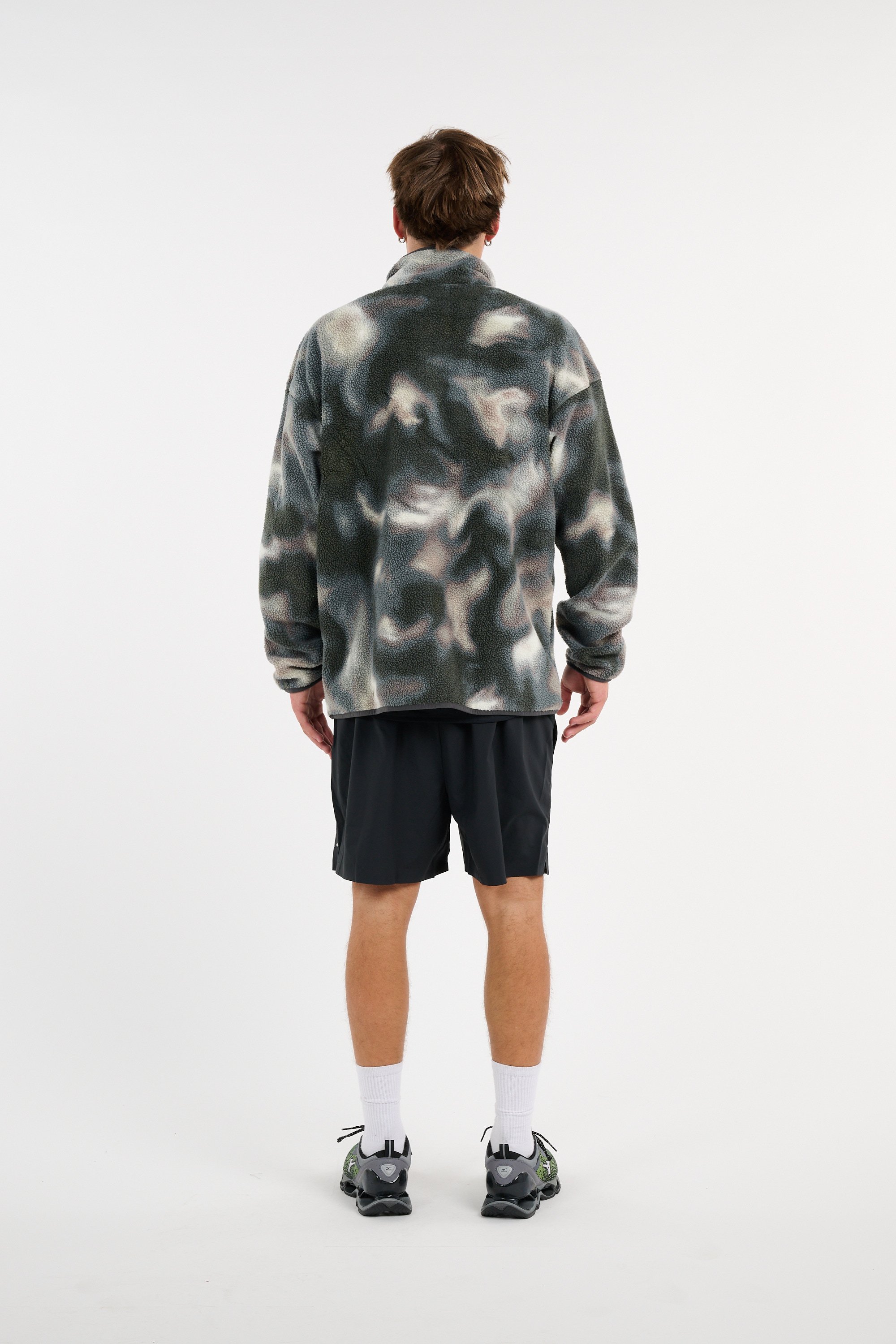 Men?s Storm 96 LO fabric and leather sneakers | Green MIZUNO Men
