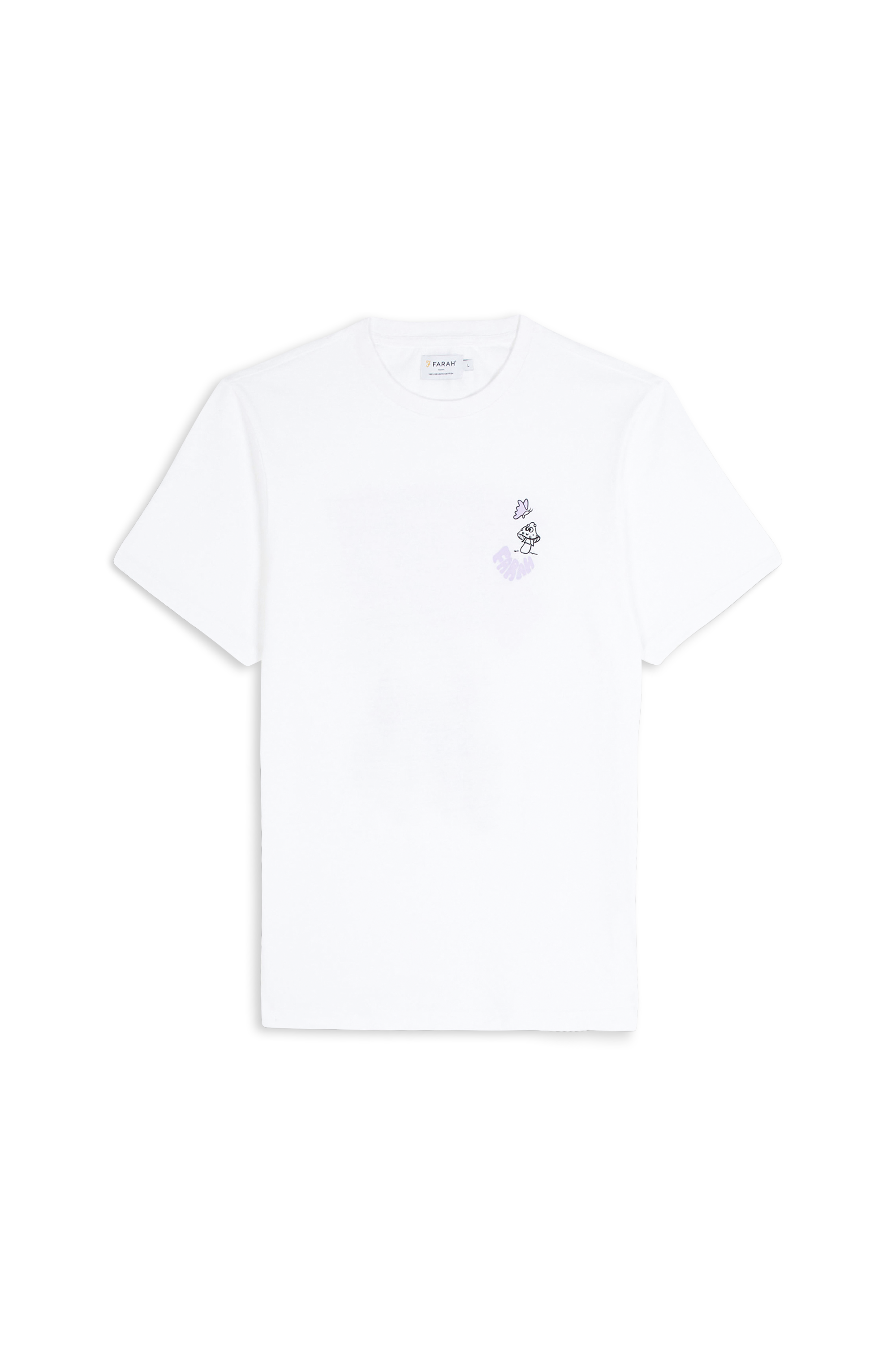 Regular-fit round-neck cotton T-shirt White