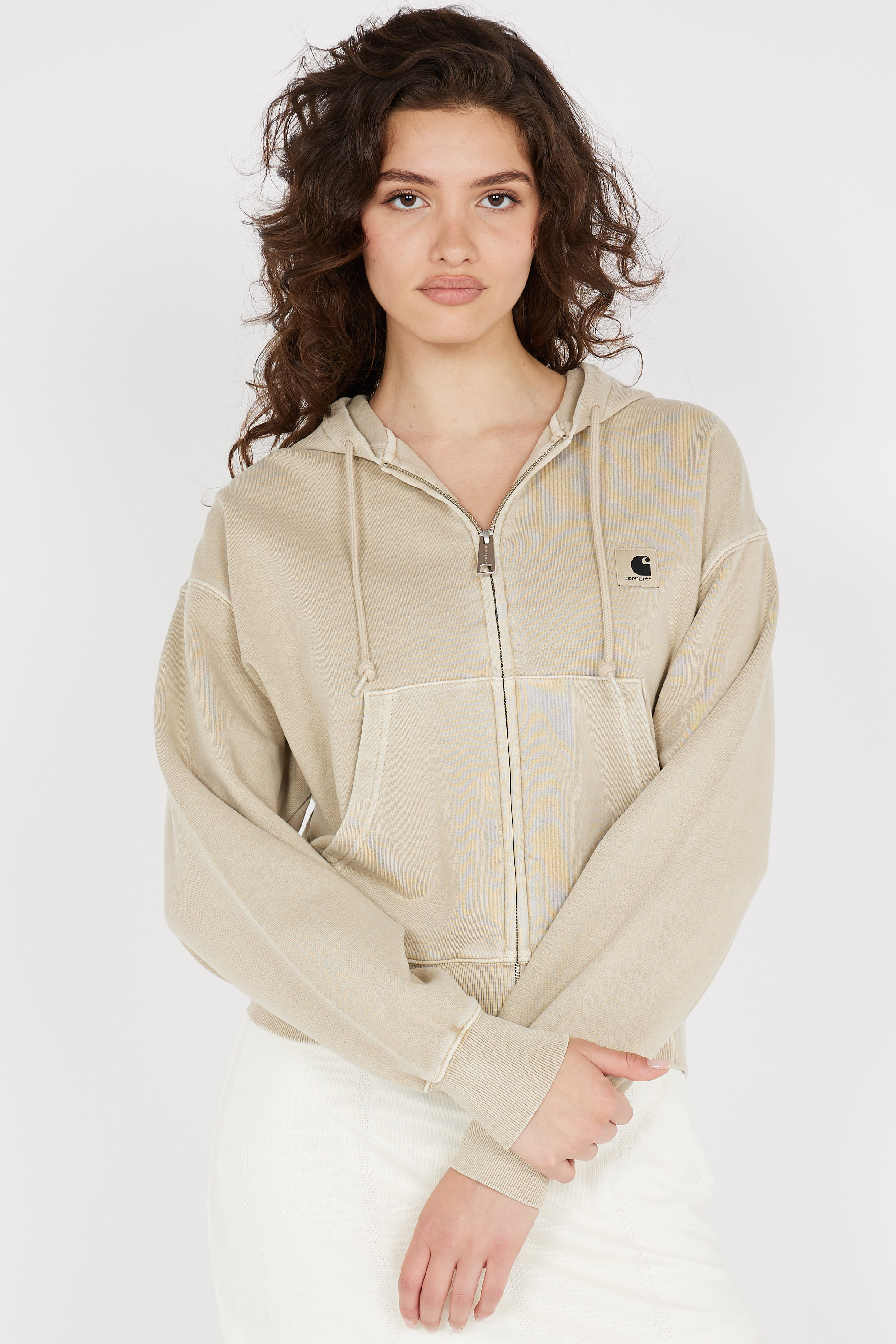 Zip-up hoodie Beige