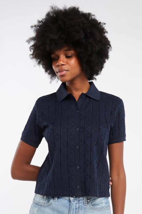 CALVIN KLEIN Polo Bleu
