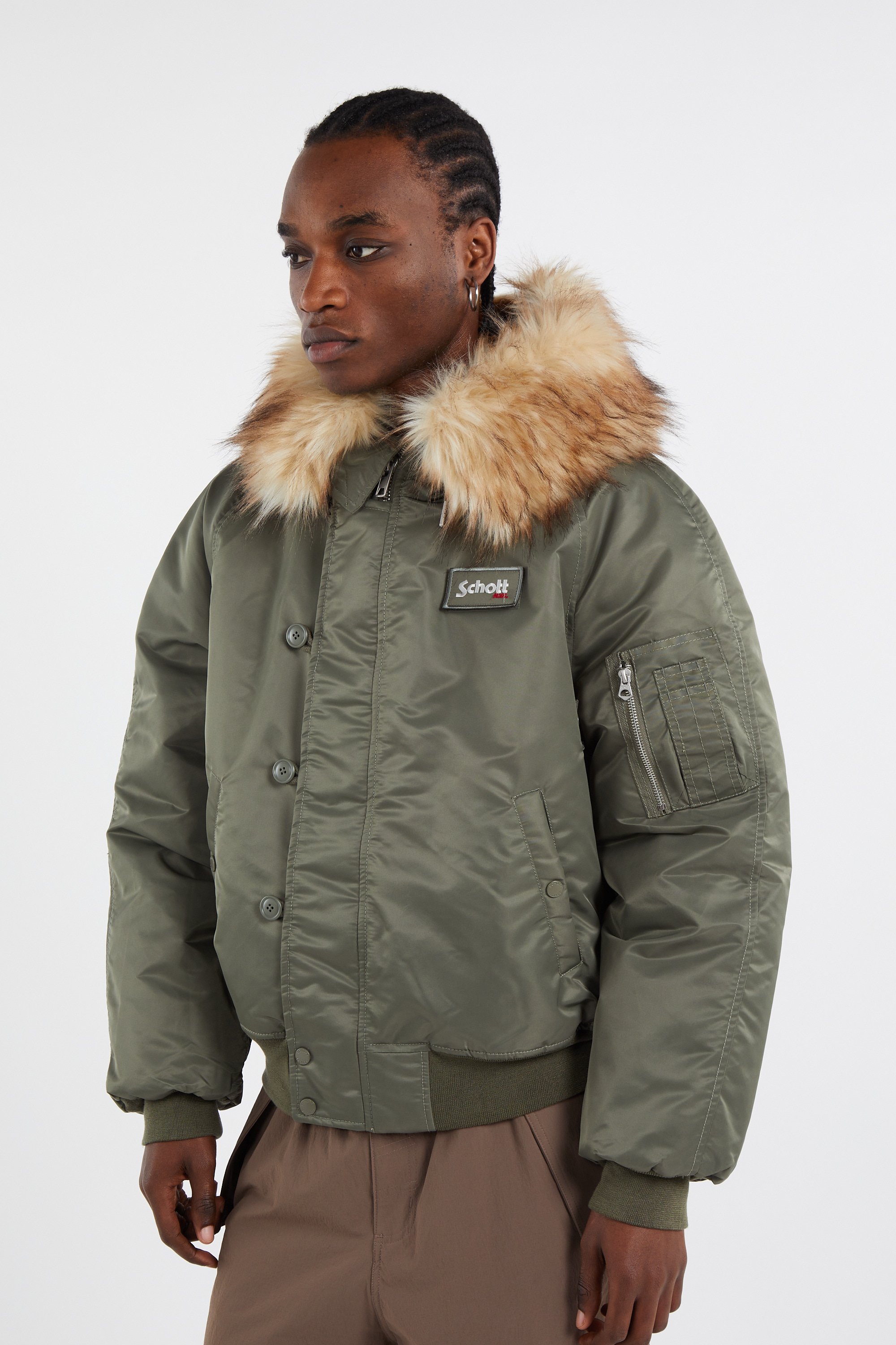Jacket | Green SCHOTT Men