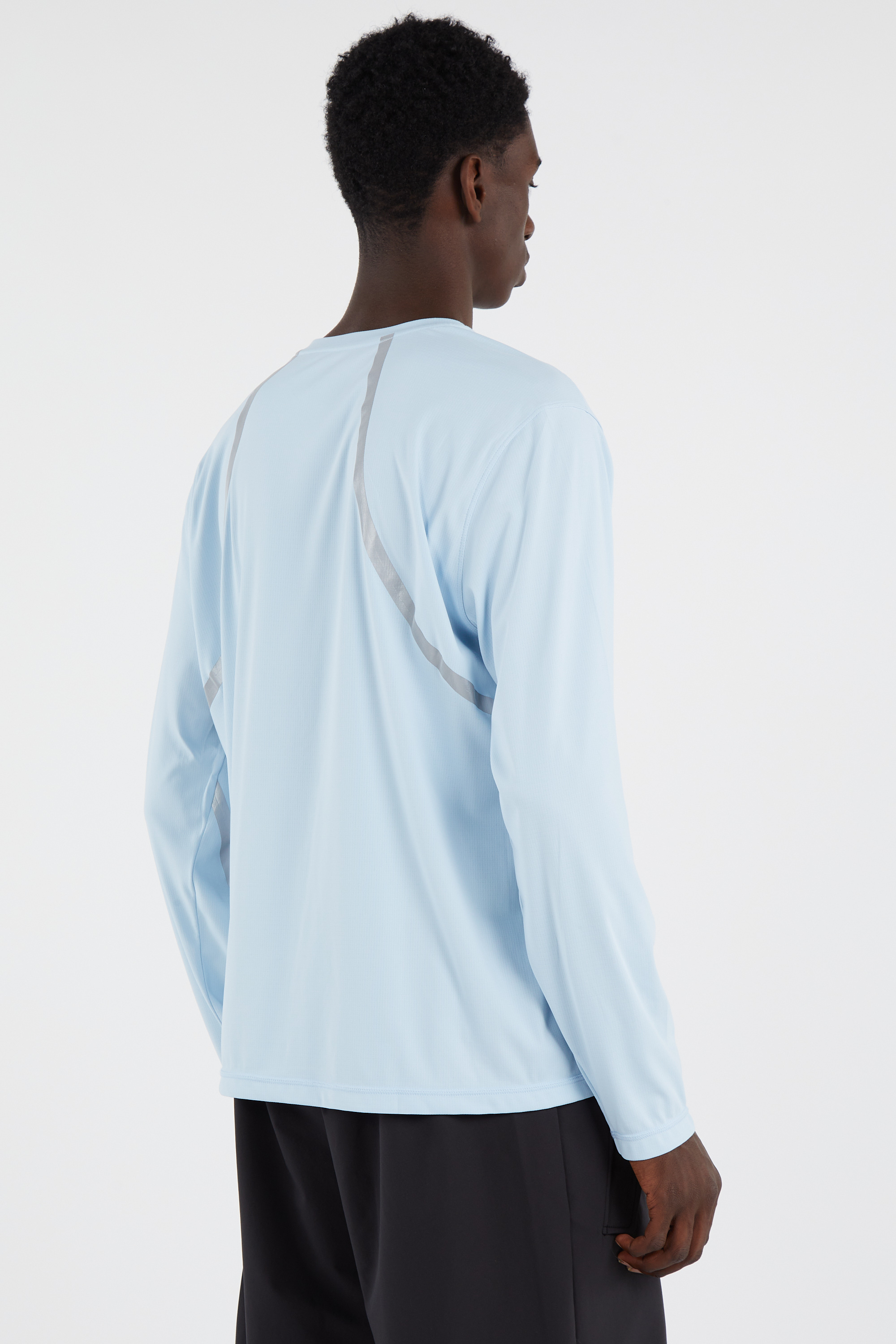 Regular-fit round-neck cotton T-shirt Blue