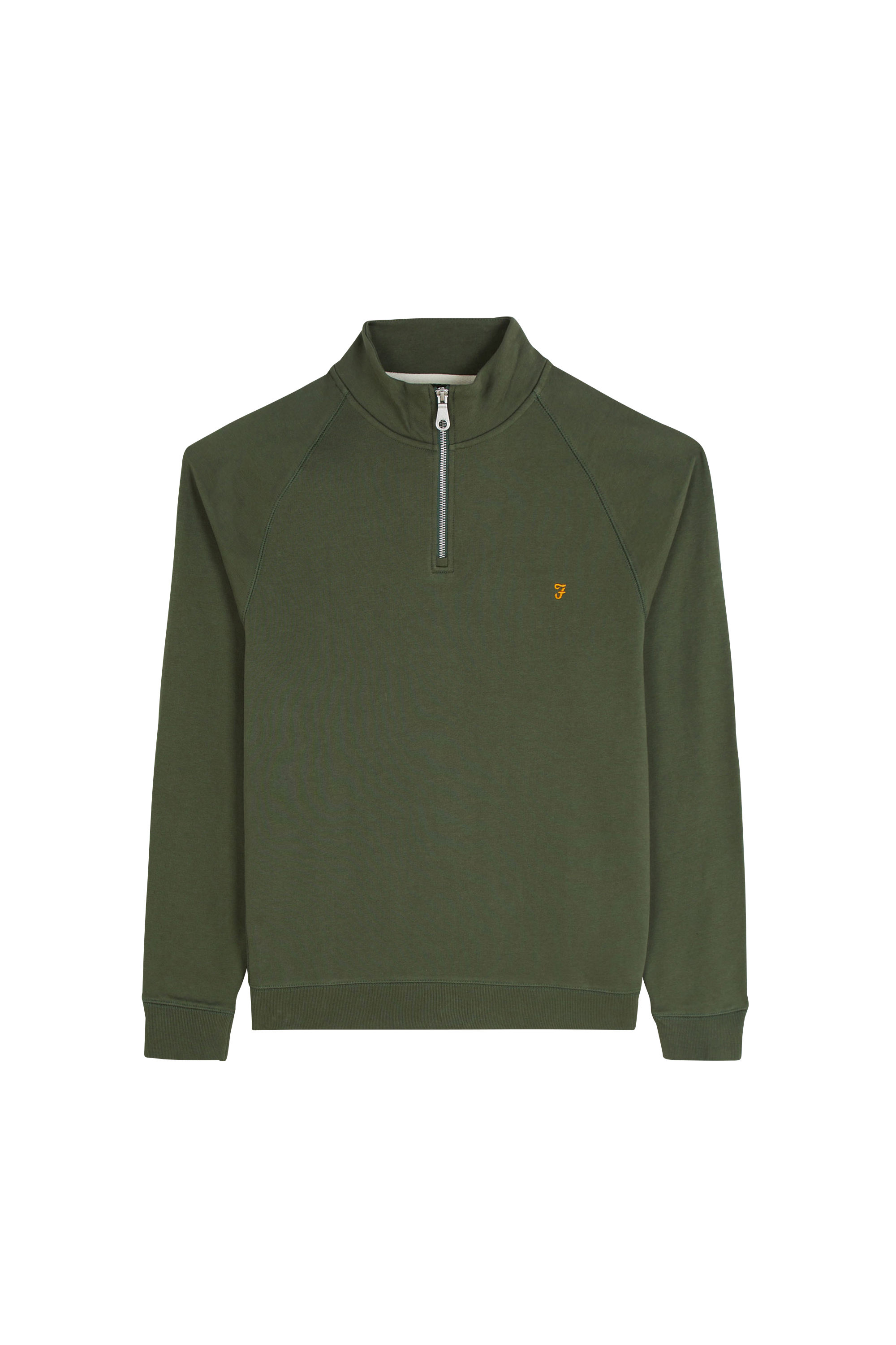 Slim-fit zip-up tracksuit top  Green