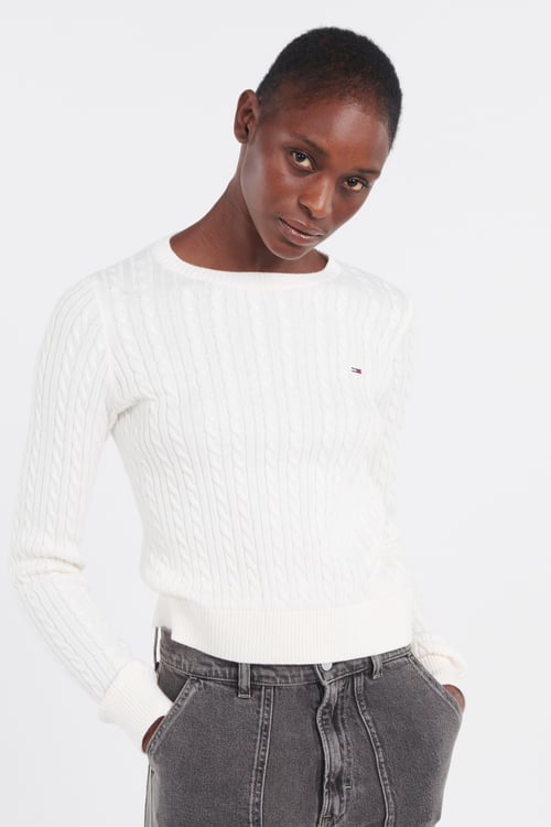 TOMMY JEANS Sweater White