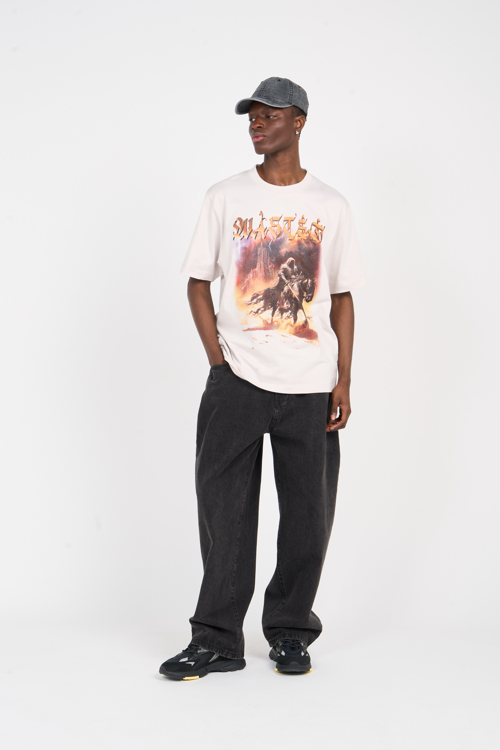 Regular-fit round-neck cotton T-shirt White