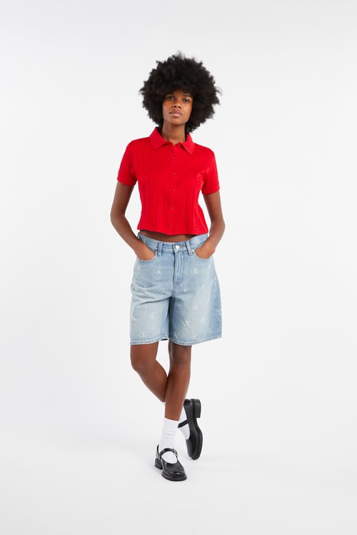 CALVIN KLEIN Polo Rouge