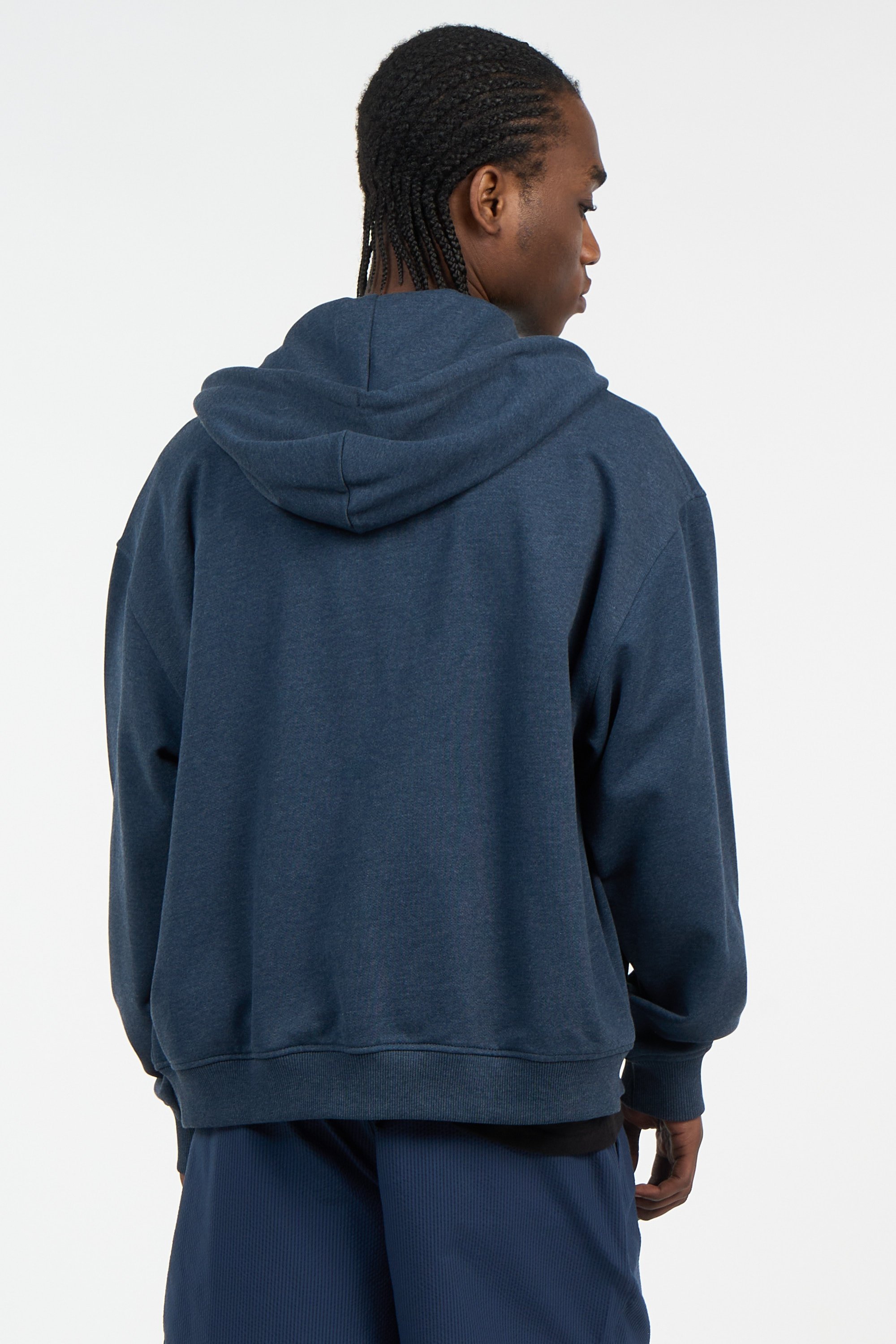 Hoodie zippé Bleu