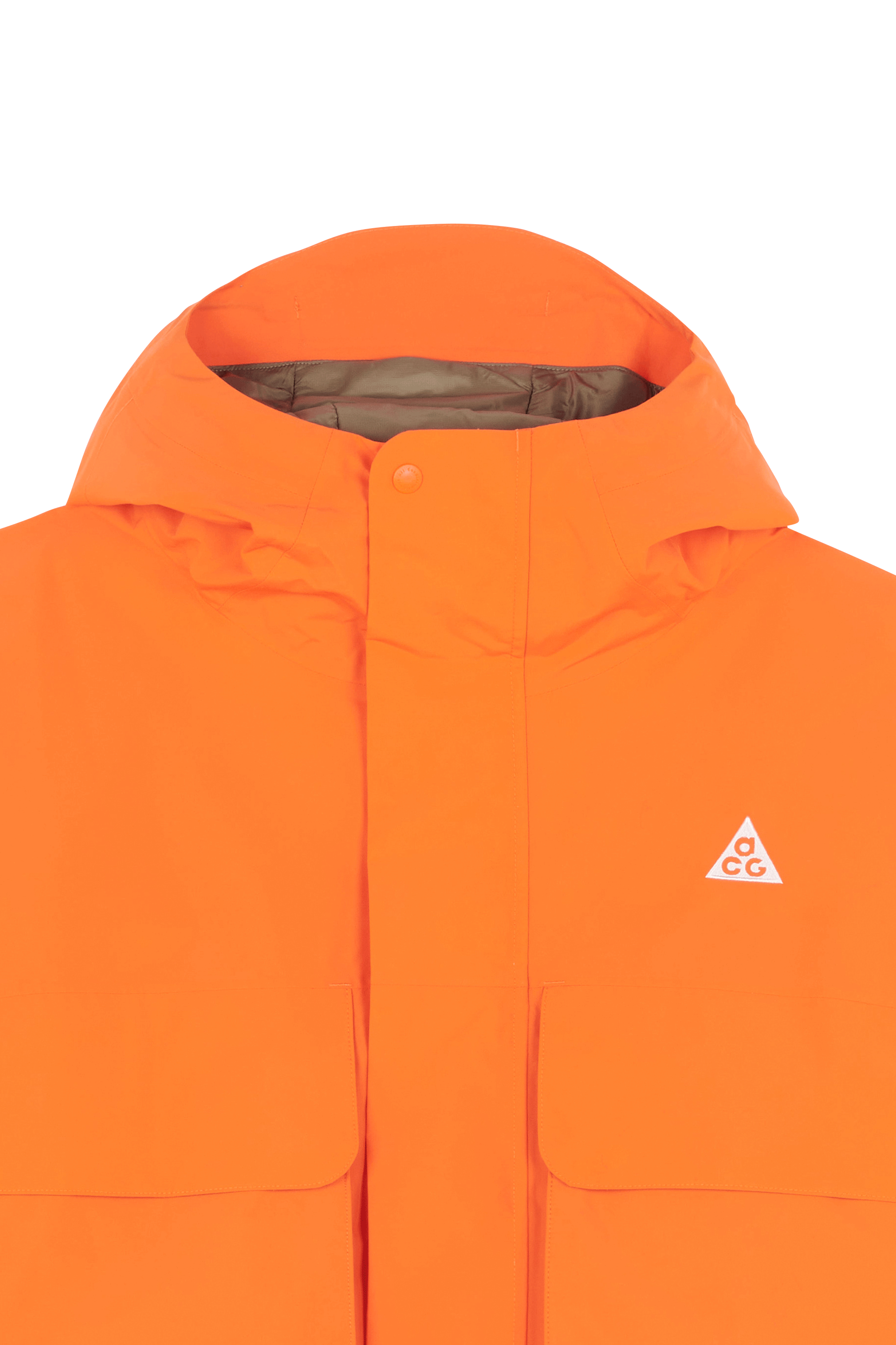 Lightweight quilted padded jacket with high neck | Orange NIKE Men
