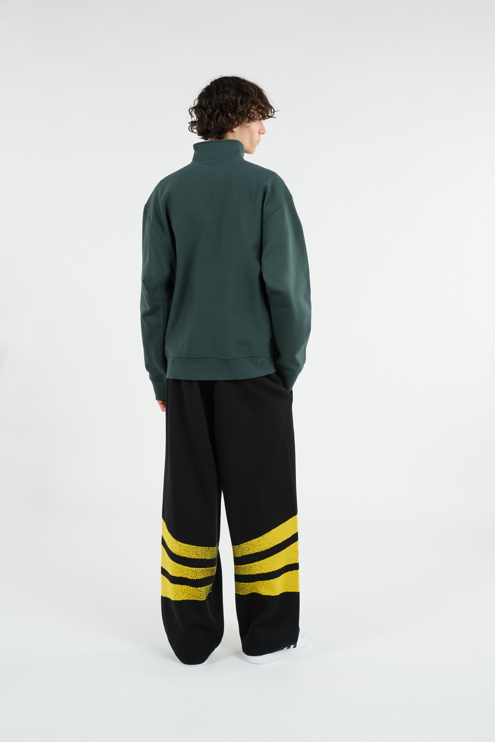 Slim-fit zip-up tracksuit top  Green