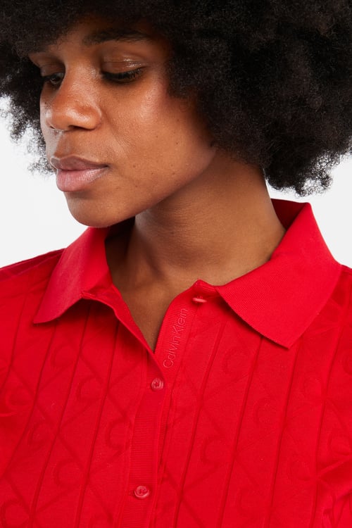 CALVIN KLEIN Polo Rouge