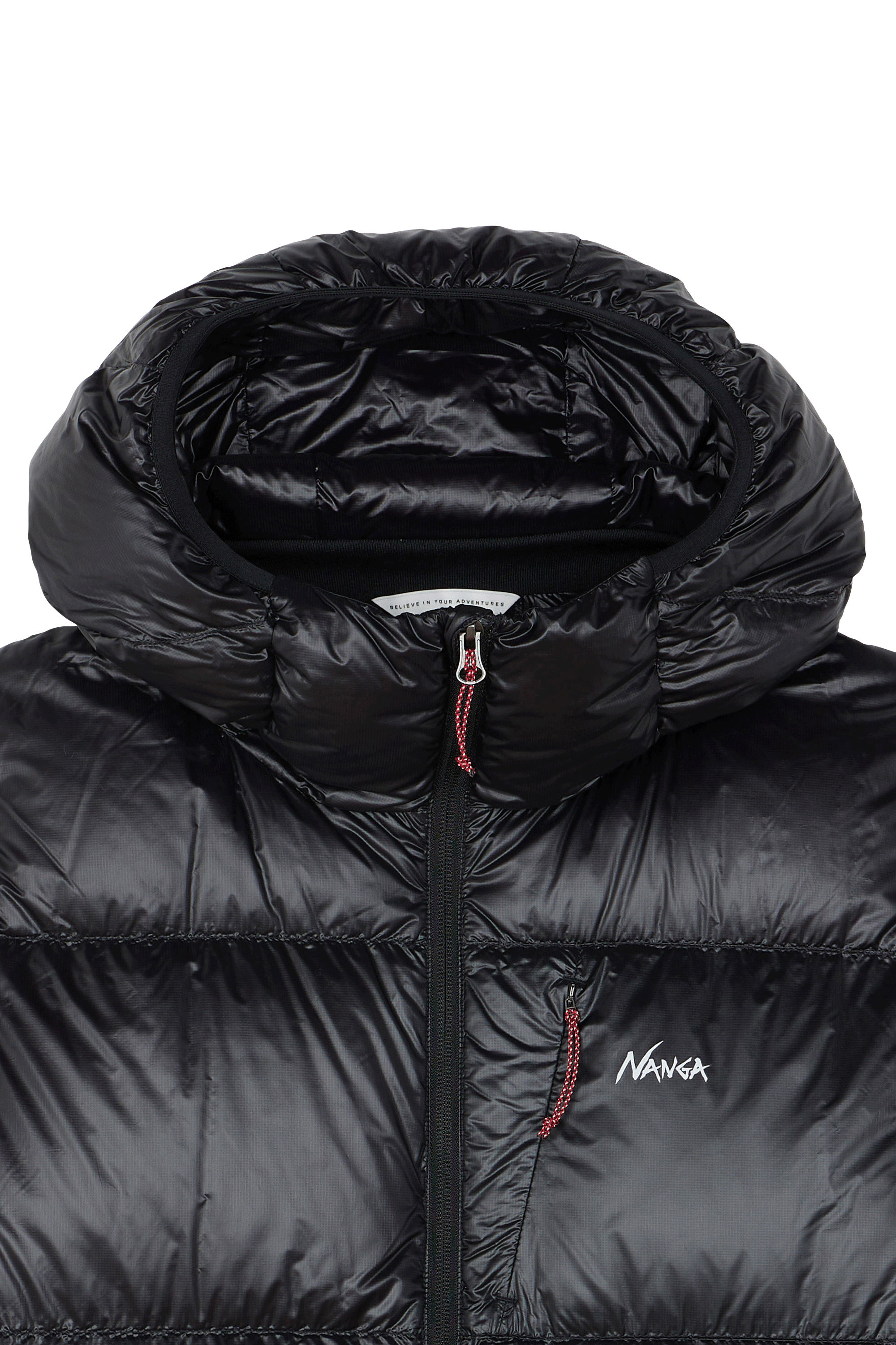 Lightweight quilted padded jacket with high neck Black