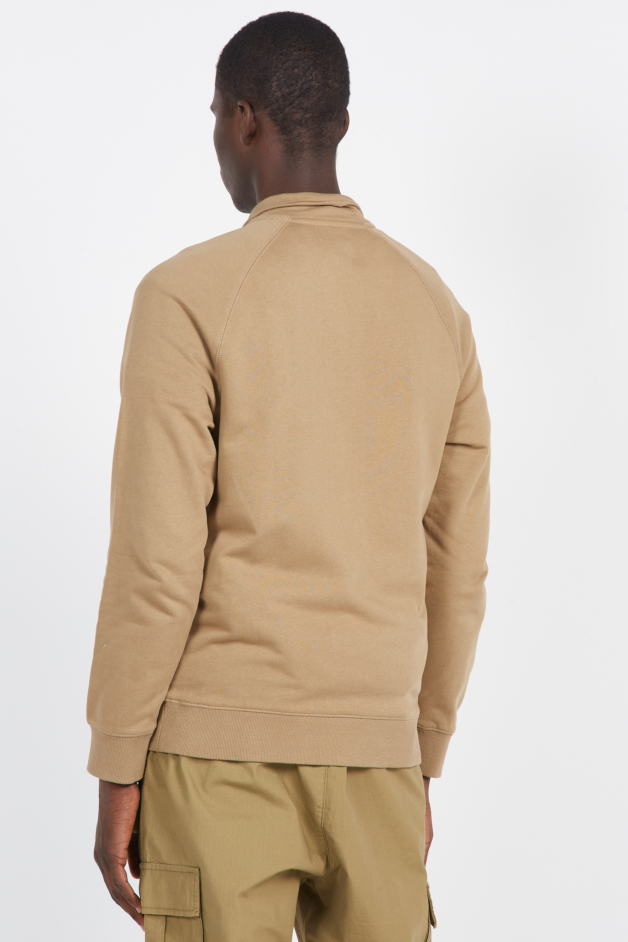 Zip-up sweatshirt Beige