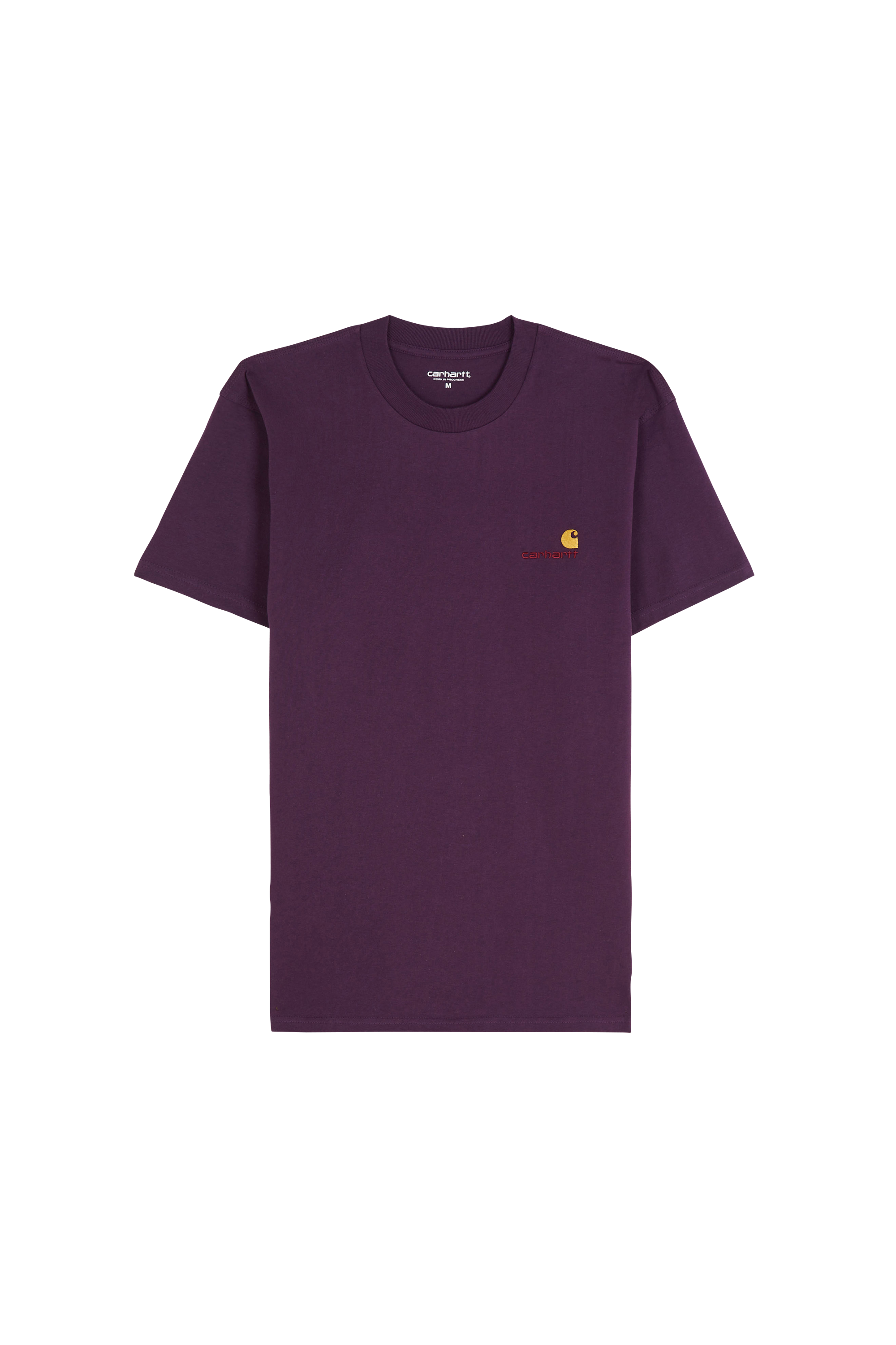 Regular-fit round-neck cotton T-shirt Purple