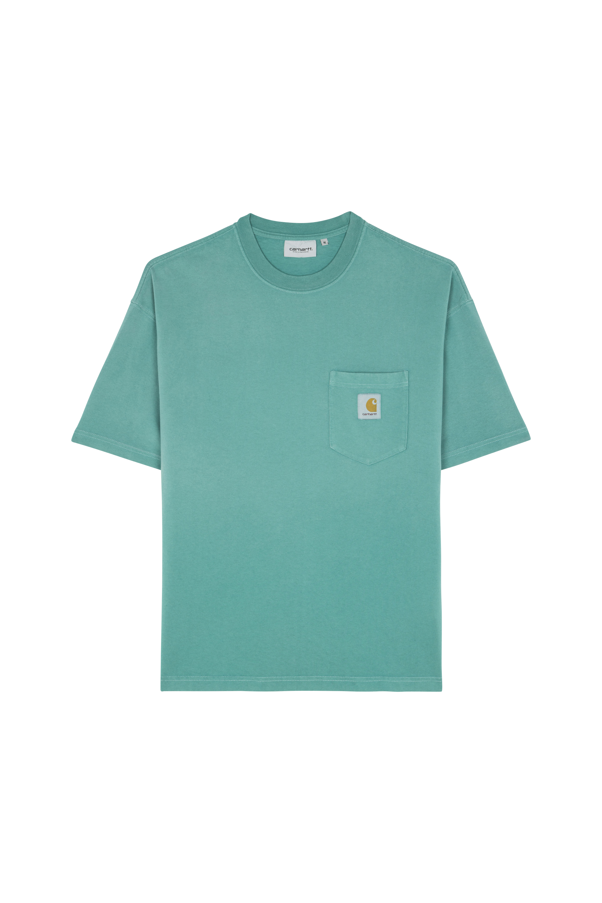 Regular-fit round-neck cotton T-shirt Green