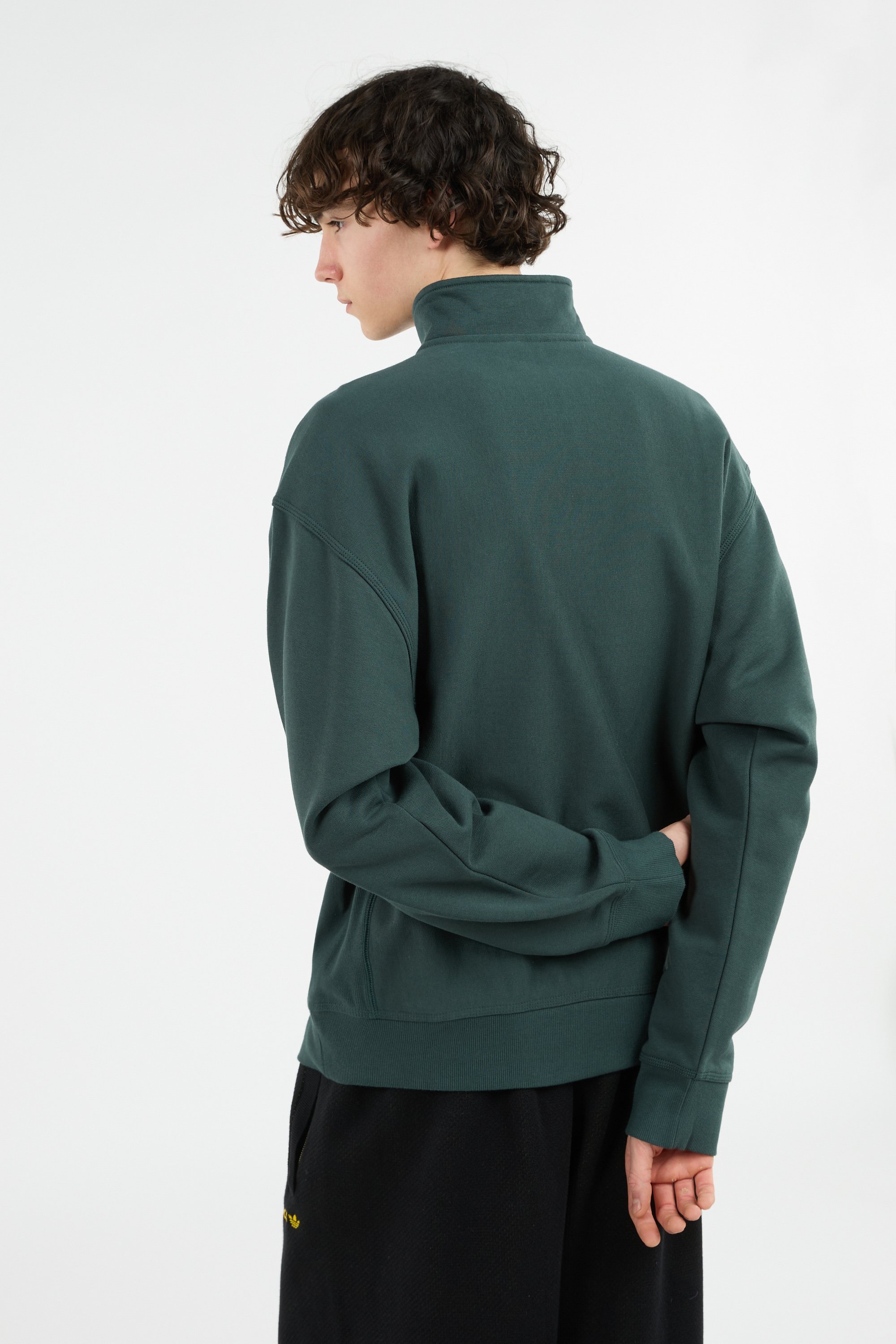 Slim-fit zip-up tracksuit top  Green