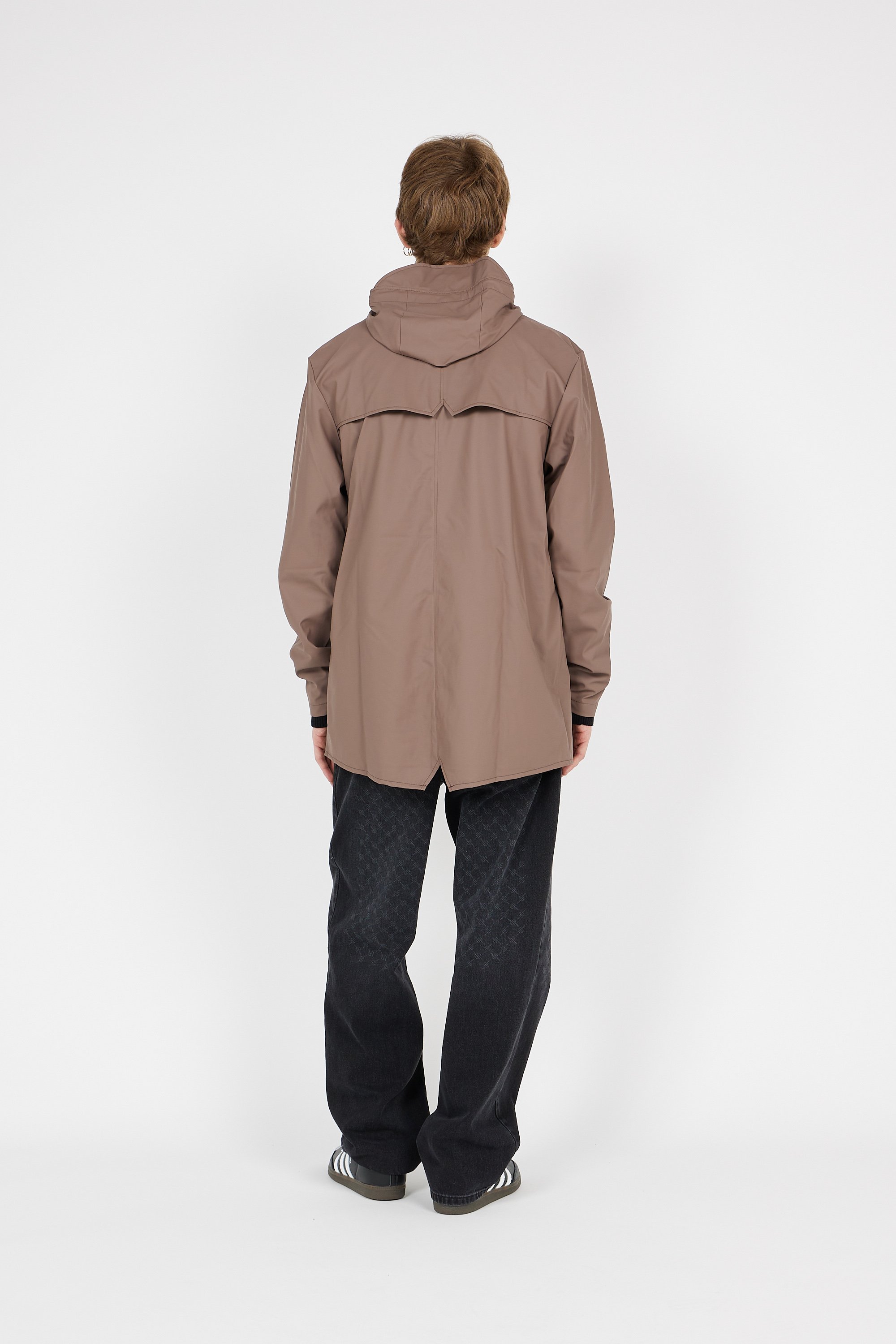 Coupe-vent imperméable à capuche | Marron RAINS Homme