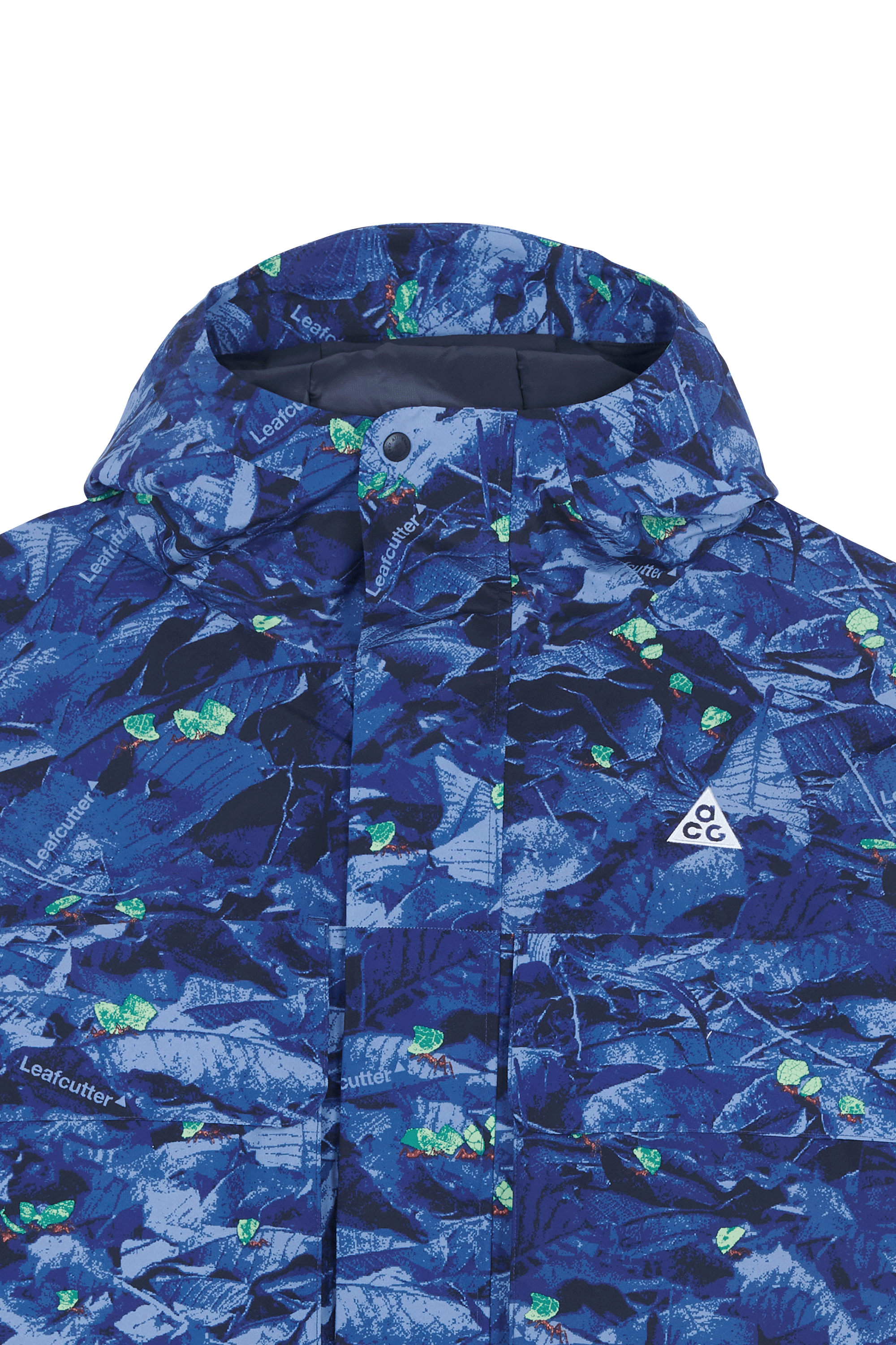 Lightweight quilted padded jacket with high neck Blue