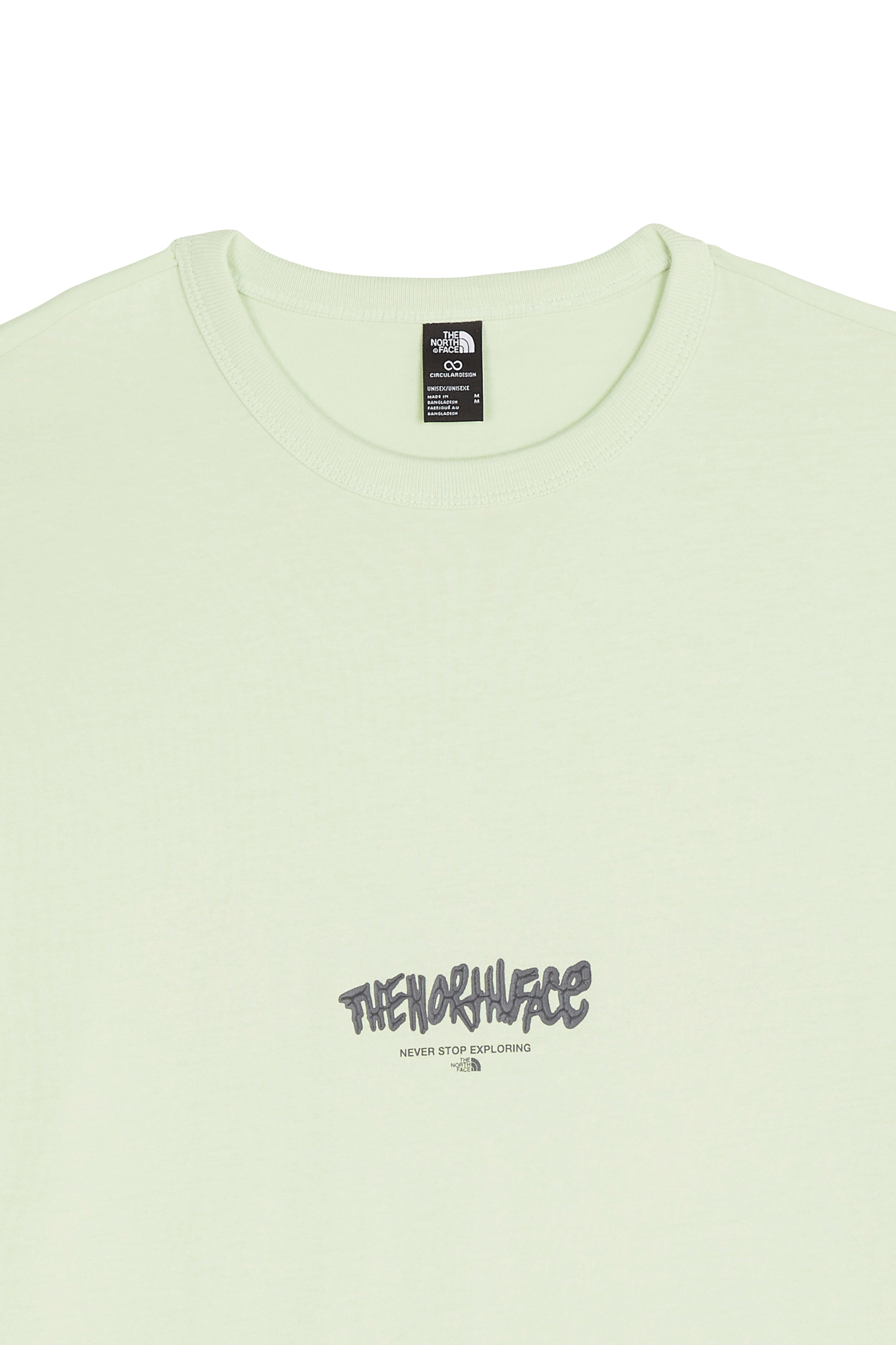 Regular-fit round-neck cotton T-shirt | Green THE NORTH FACE Men