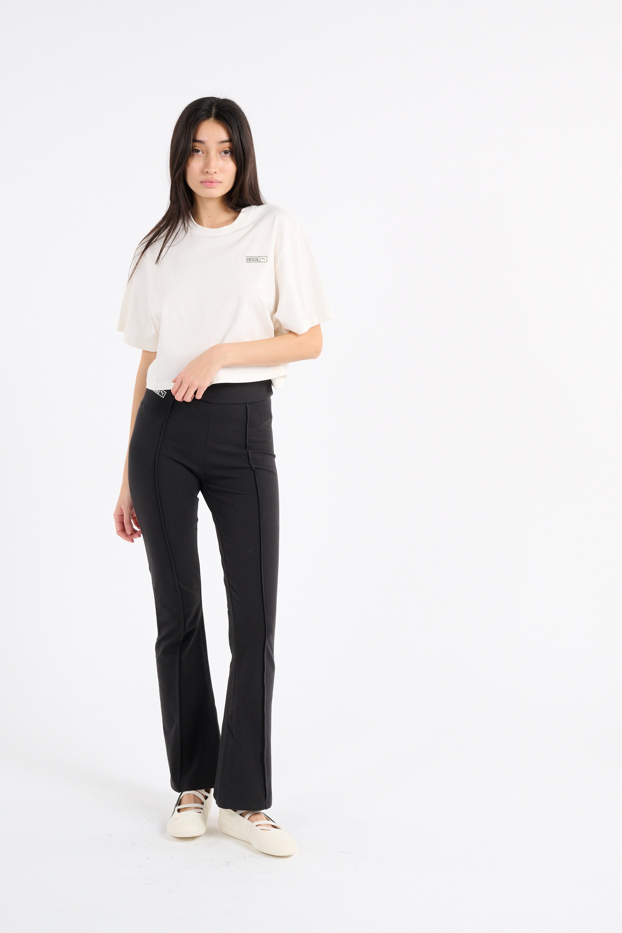 Regular-fit round-neck cotton T-shirt PUMA White